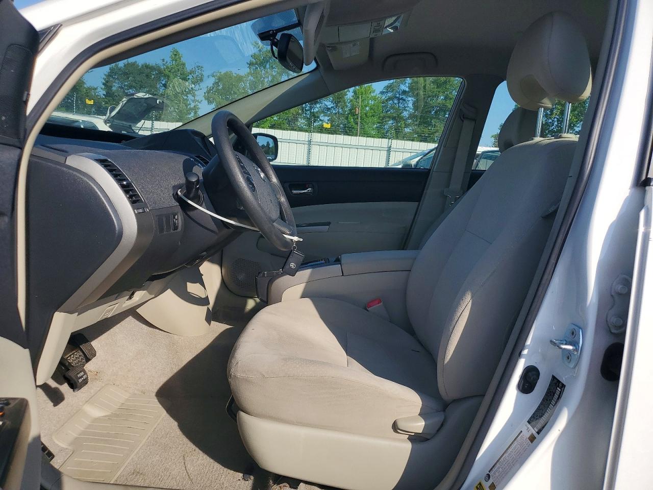 2009 Toyota Prius Base White vin: JTDKB20U797846549