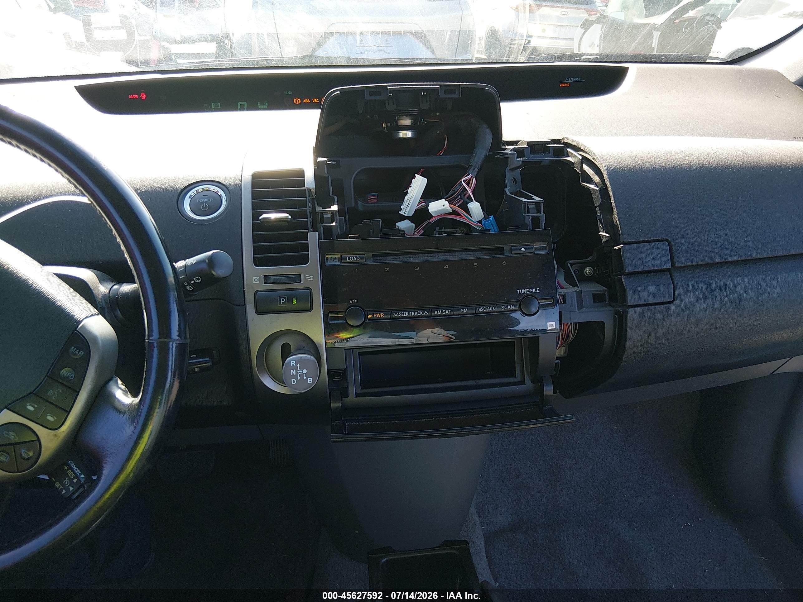 2009 Toyota Prius Touring Бордовый vin: JTDKB20U797858572