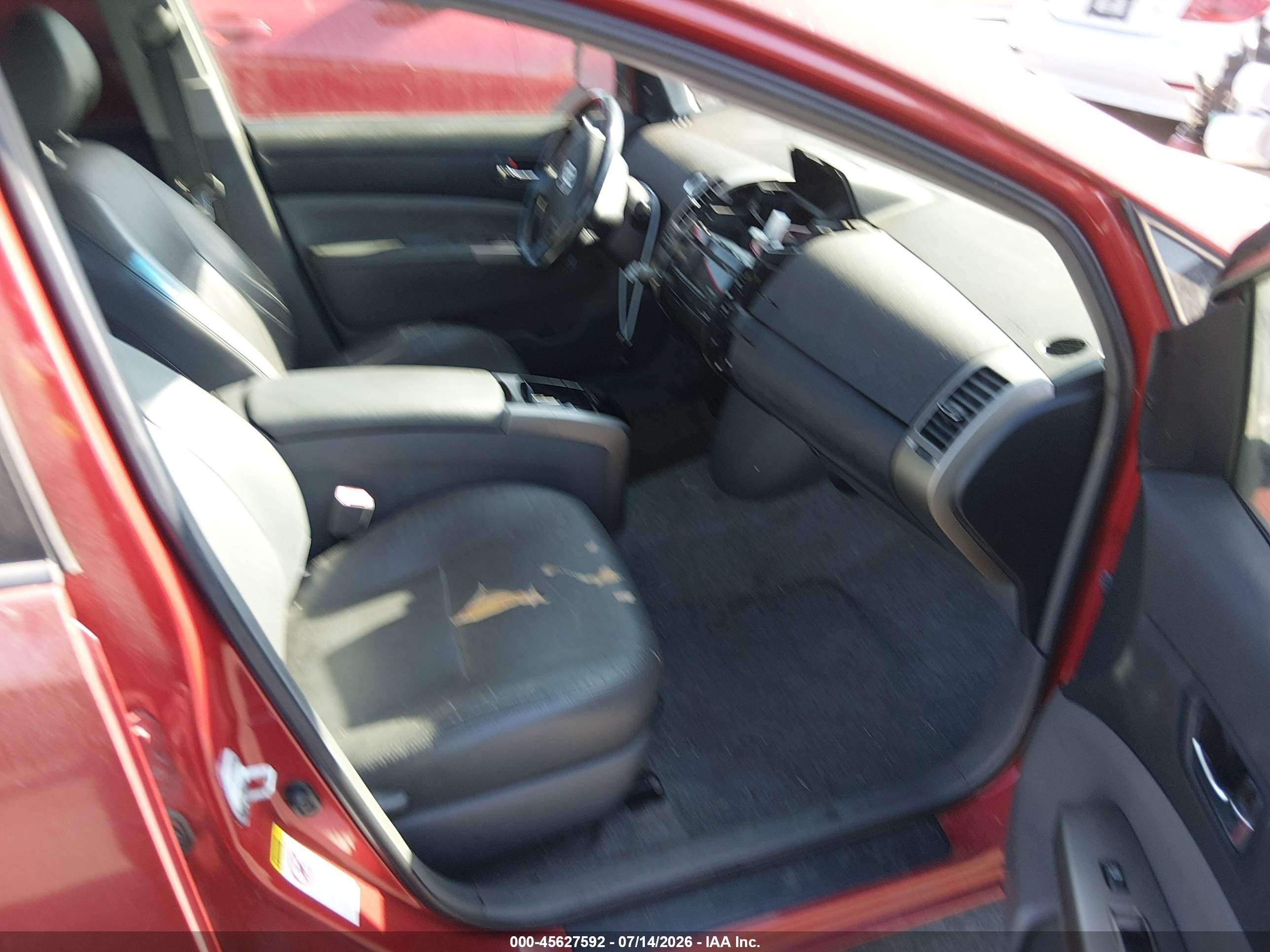 2009 Toyota Prius Touring Бордовый vin: JTDKB20U797858572
