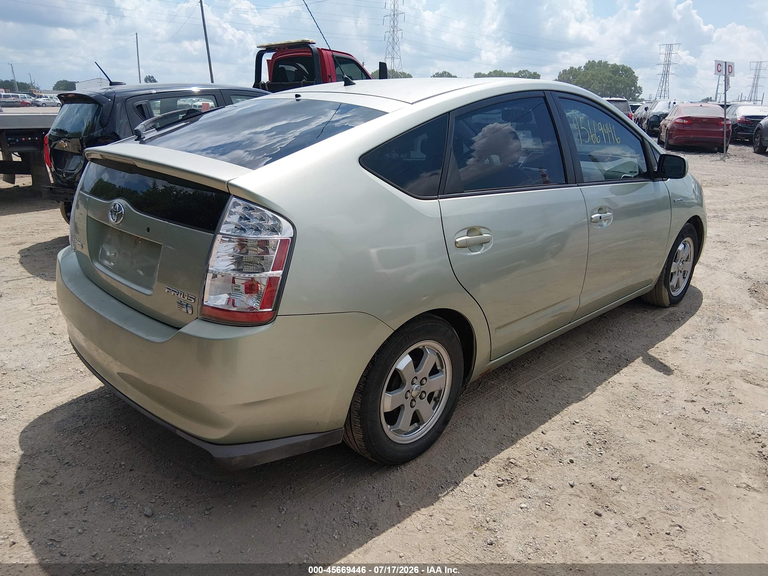 2009 Toyota Prius   Green vin: JTDKB20U797863447