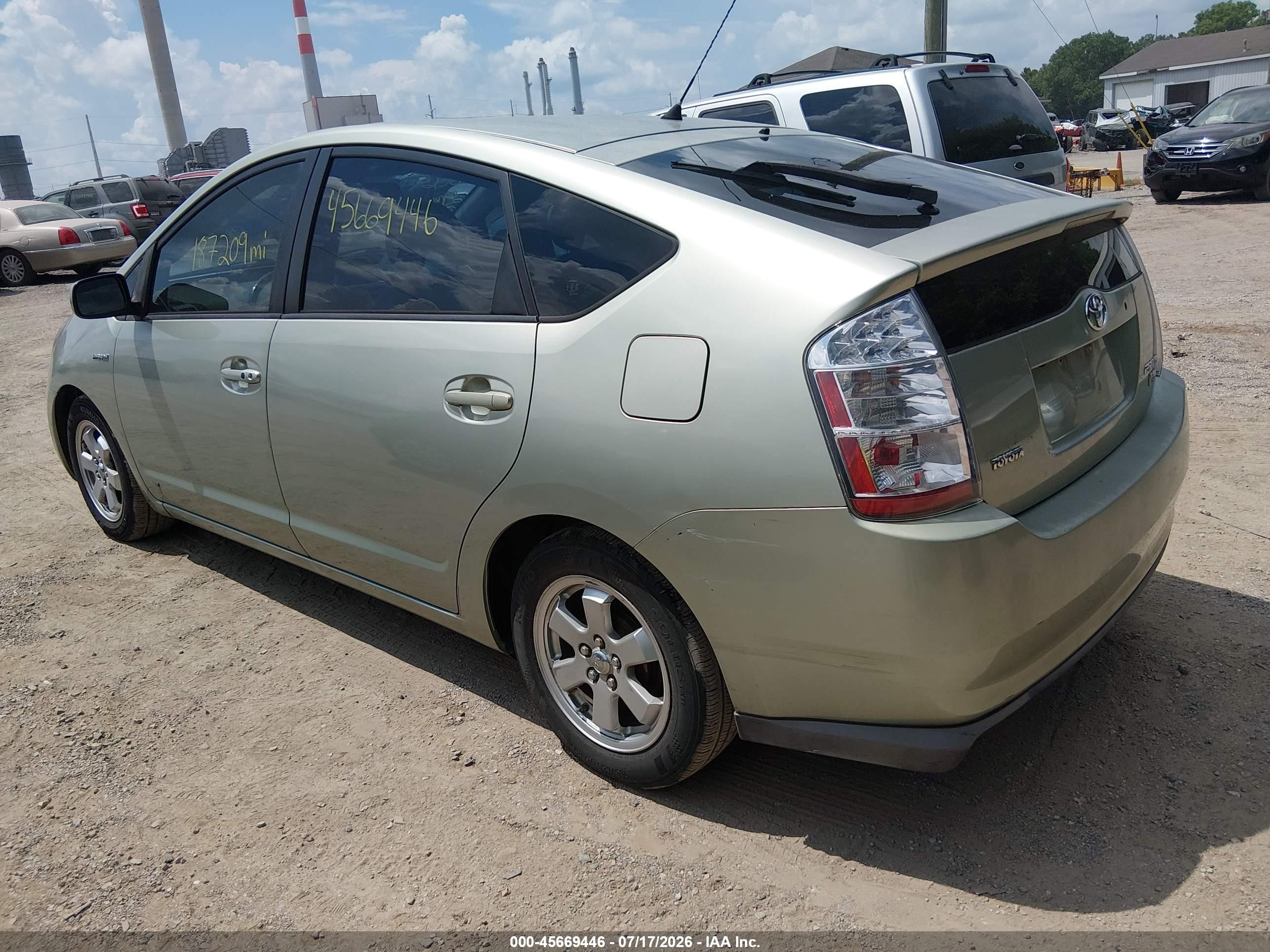 2009 Toyota Prius   Green vin: JTDKB20U797863447
