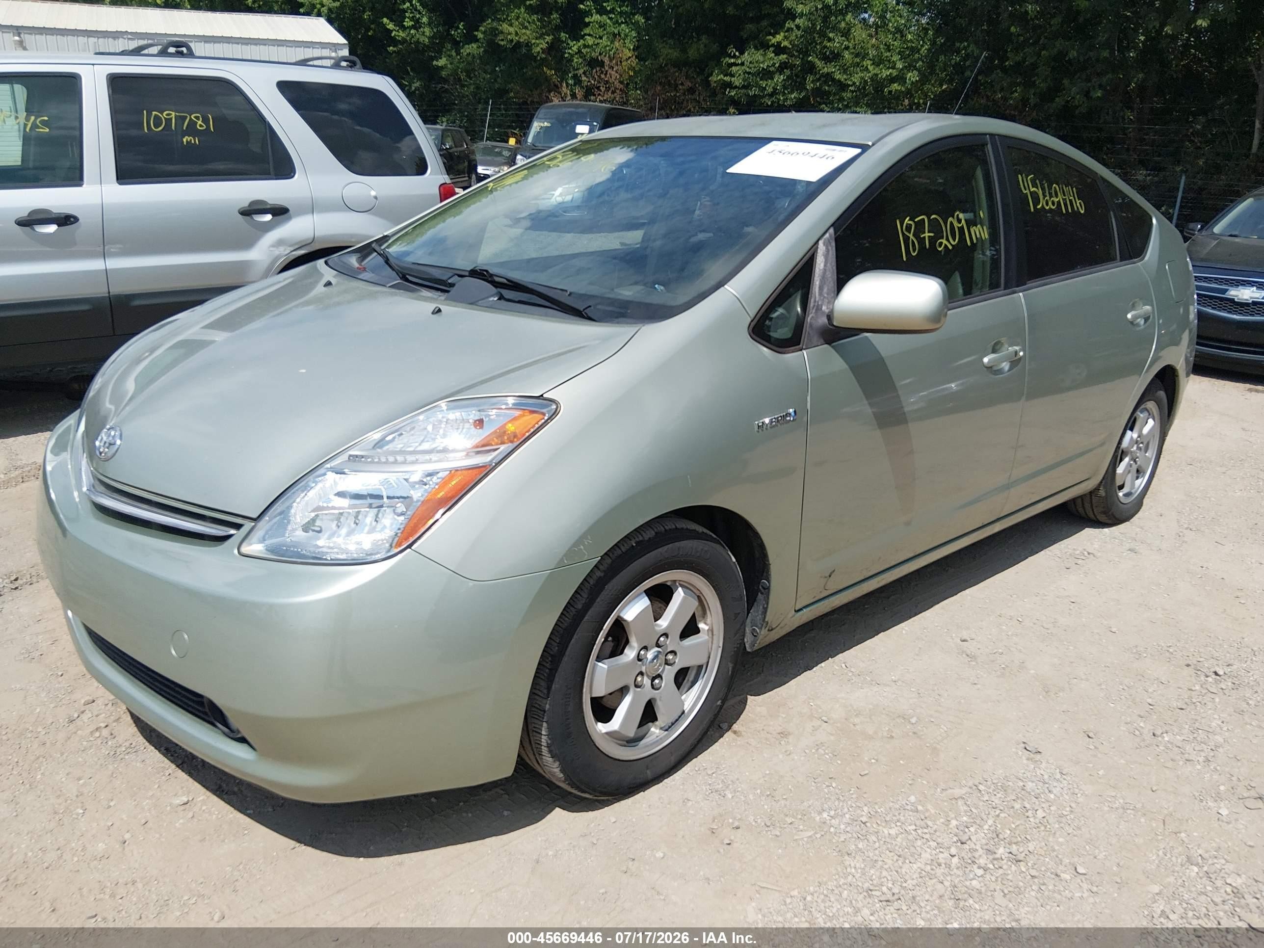 2009 Toyota Prius   Green vin: JTDKB20U797863447