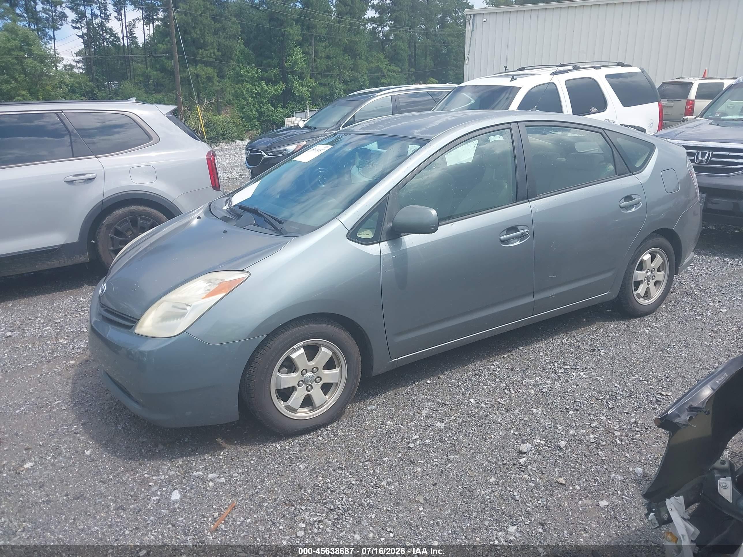 2005 Toyota Prius   Gray vin: JTDKB20U853020004