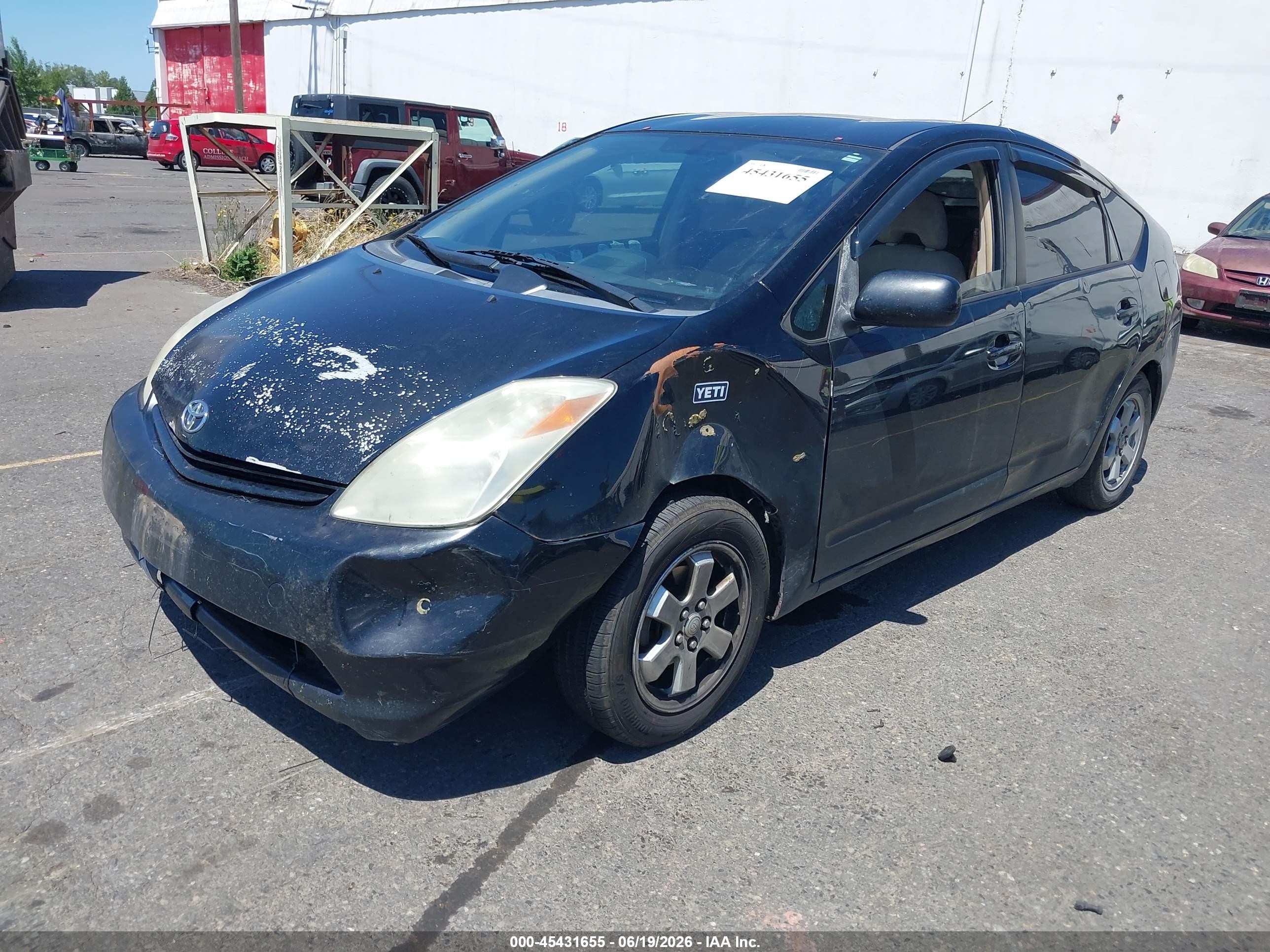 2005 Toyota Prius   Black vin: JTDKB20U853028071