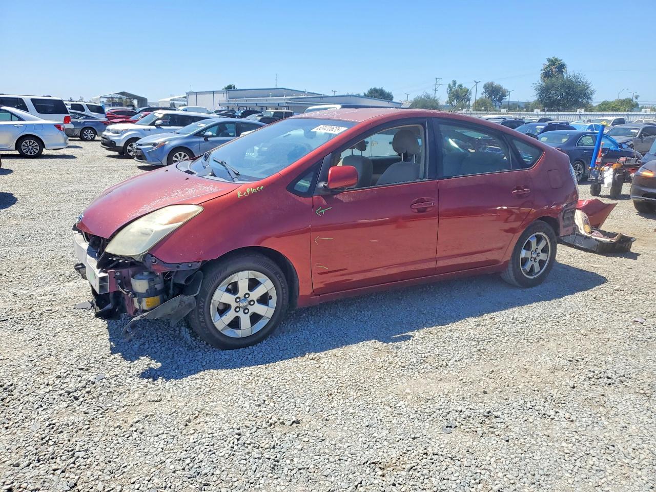 2005 Toyota Prius Base Red vin: JTDKB20U853030631