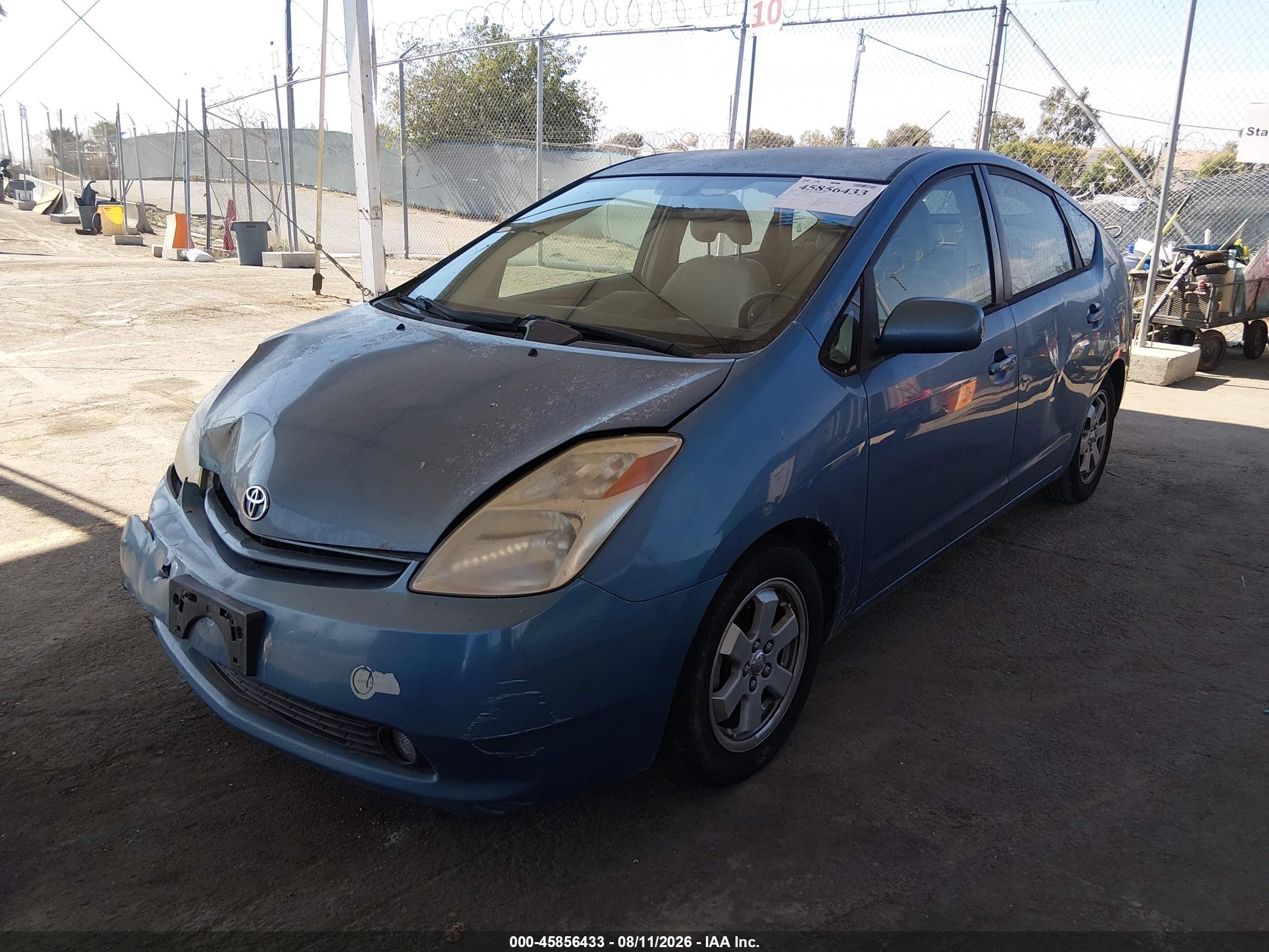 2005 Toyota Prius Light Blue vin: JTDKB20U853034825