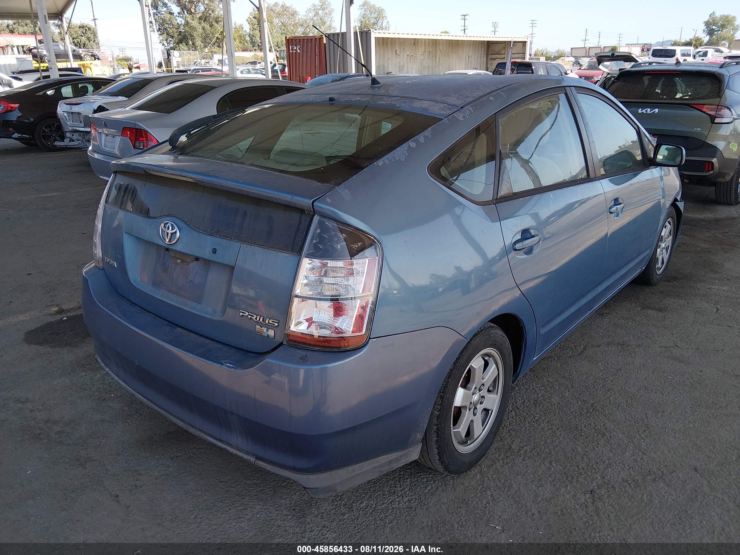 2005 Toyota Prius Light Blue vin: JTDKB20U853034825