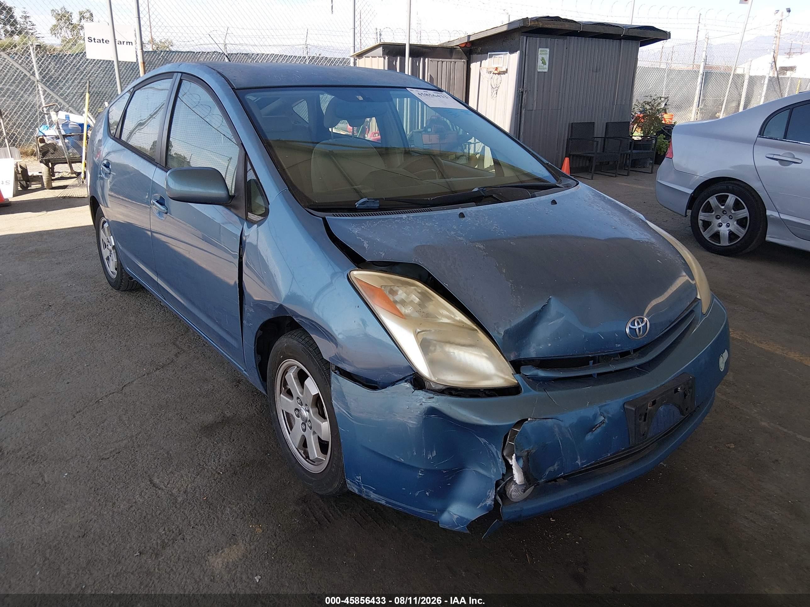 2005 Toyota Prius Light Blue vin: JTDKB20U853034825