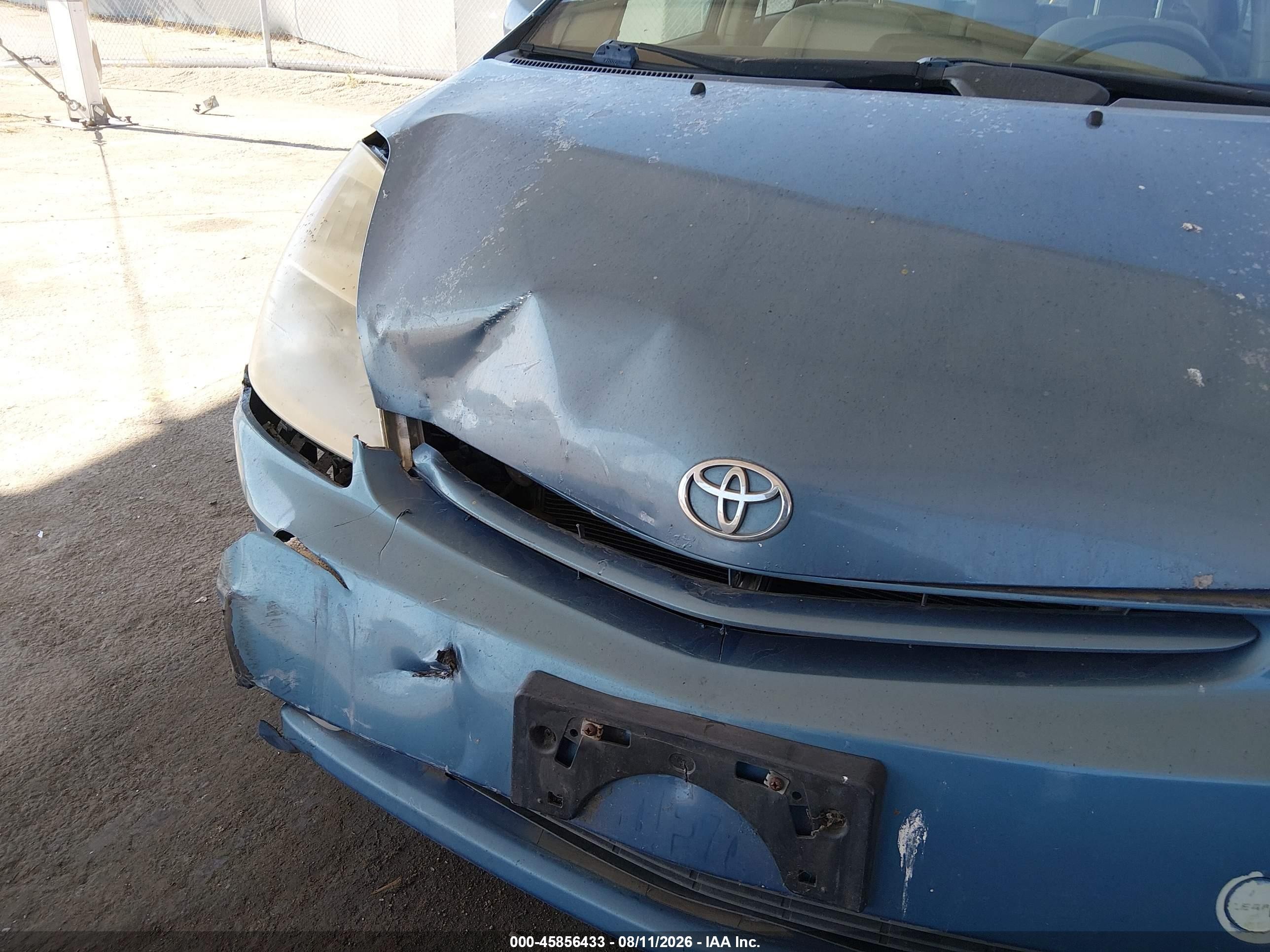 2005 Toyota Prius Light Blue vin: JTDKB20U853034825