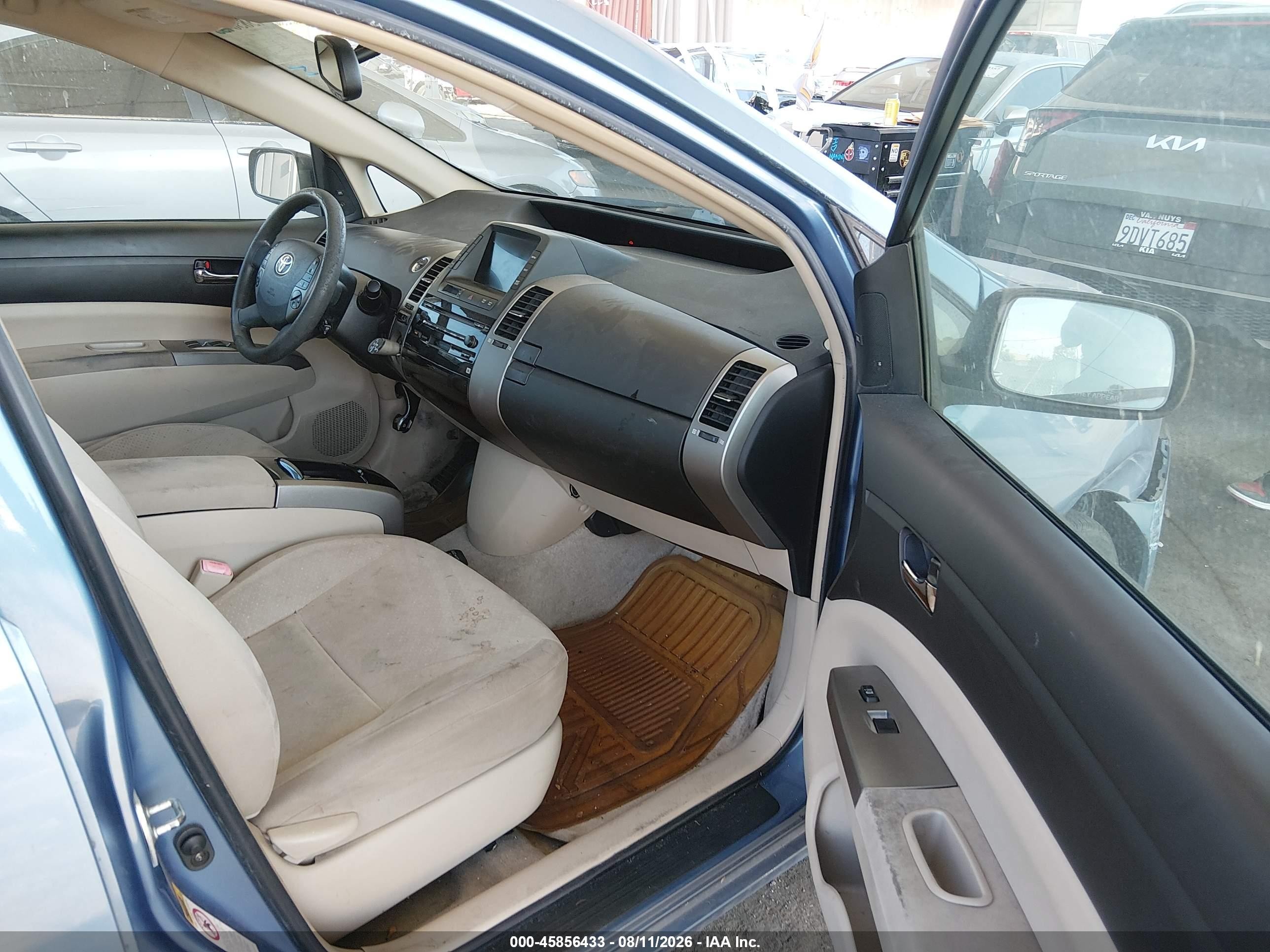 2005 Toyota Prius Light Blue vin: JTDKB20U853034825