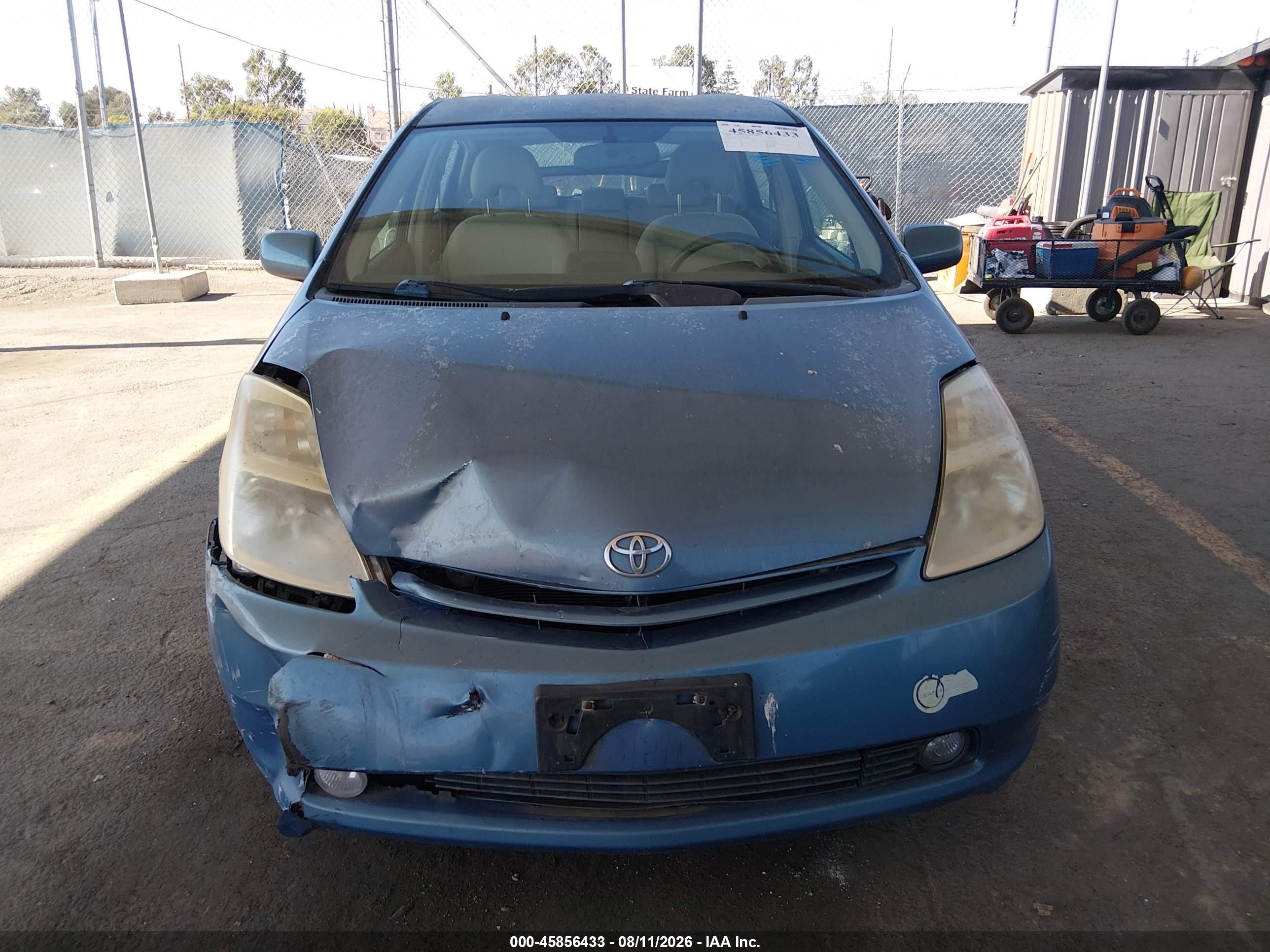 2005 Toyota Prius Light Blue vin: JTDKB20U853034825