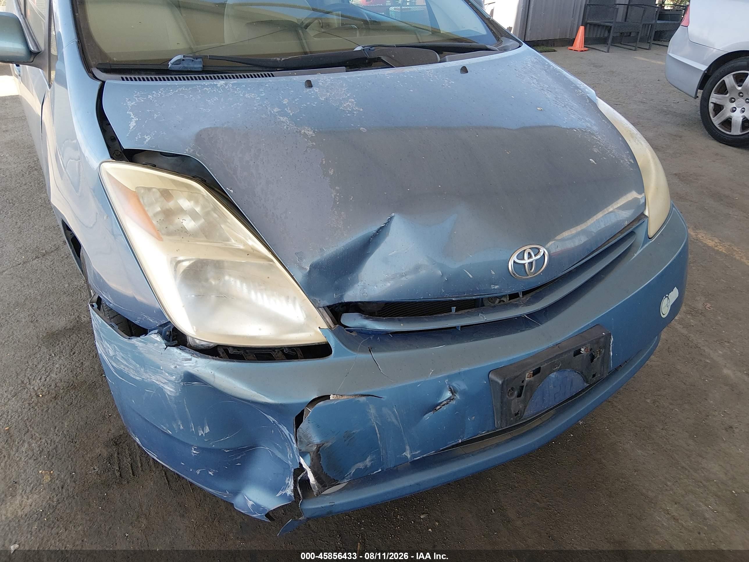2005 Toyota Prius Light Blue vin: JTDKB20U853034825