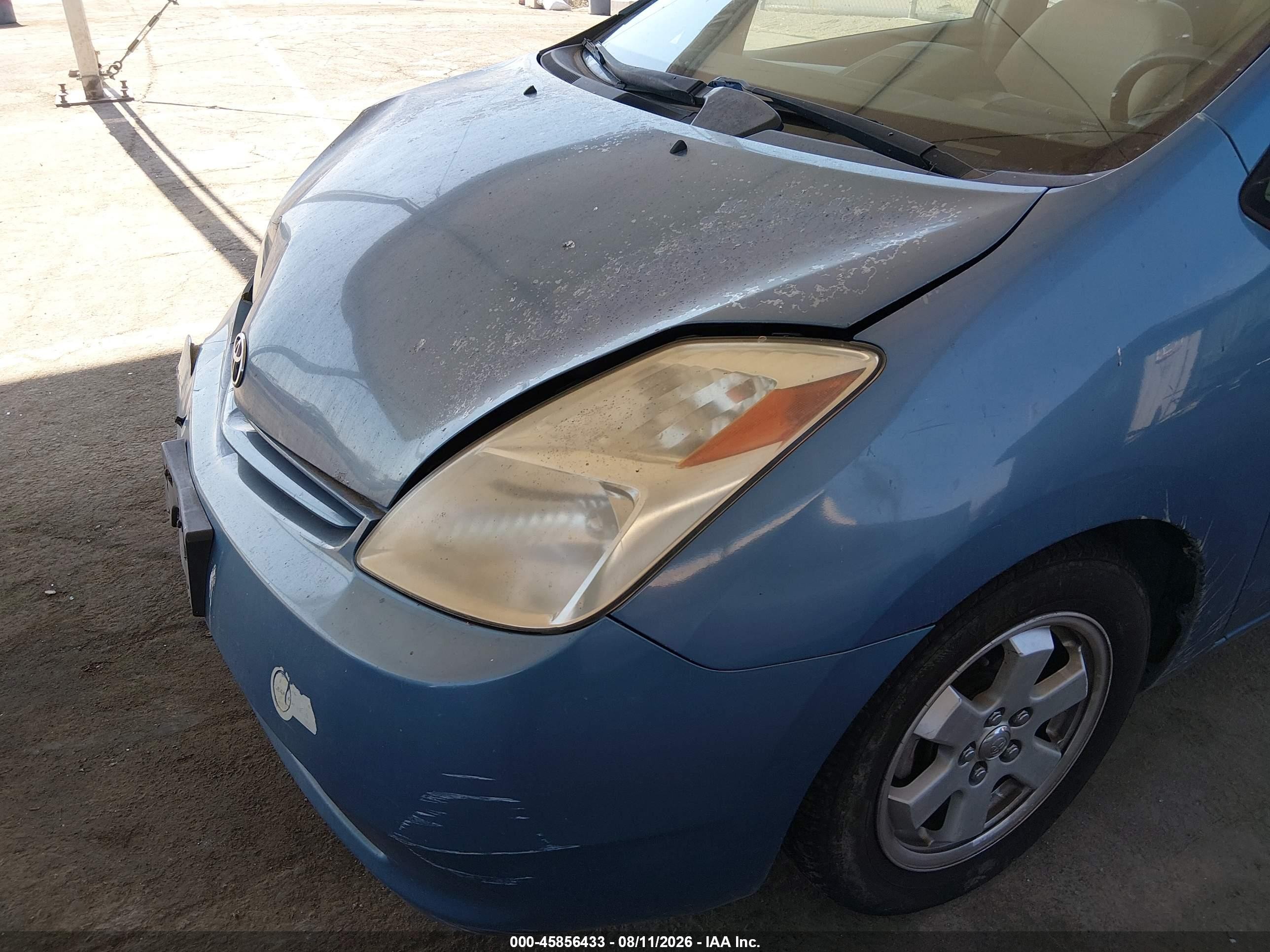 2005 Toyota Prius Light Blue vin: JTDKB20U853034825