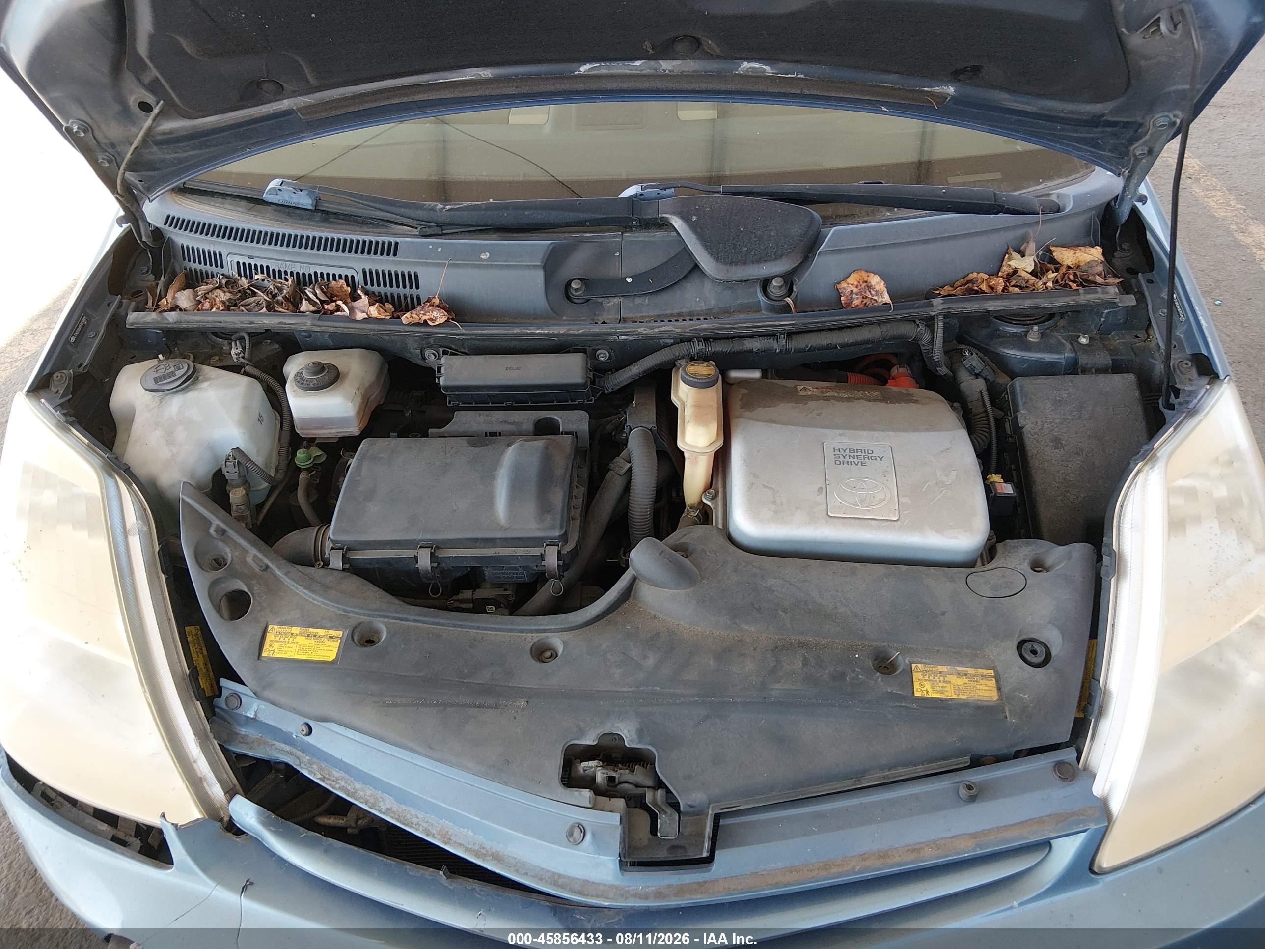 2005 Toyota Prius Light Blue vin: JTDKB20U853034825