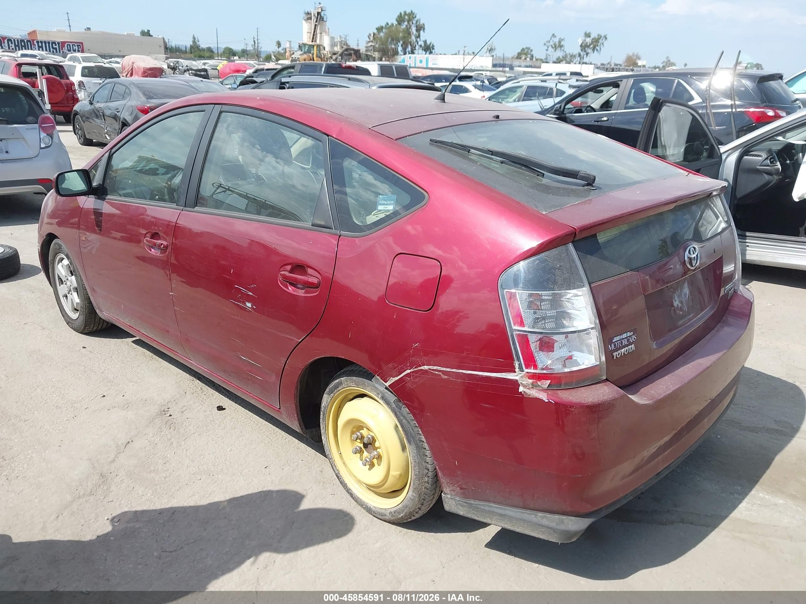 2005 Toyota Prius Бордовый vin: JTDKB20U853047512
