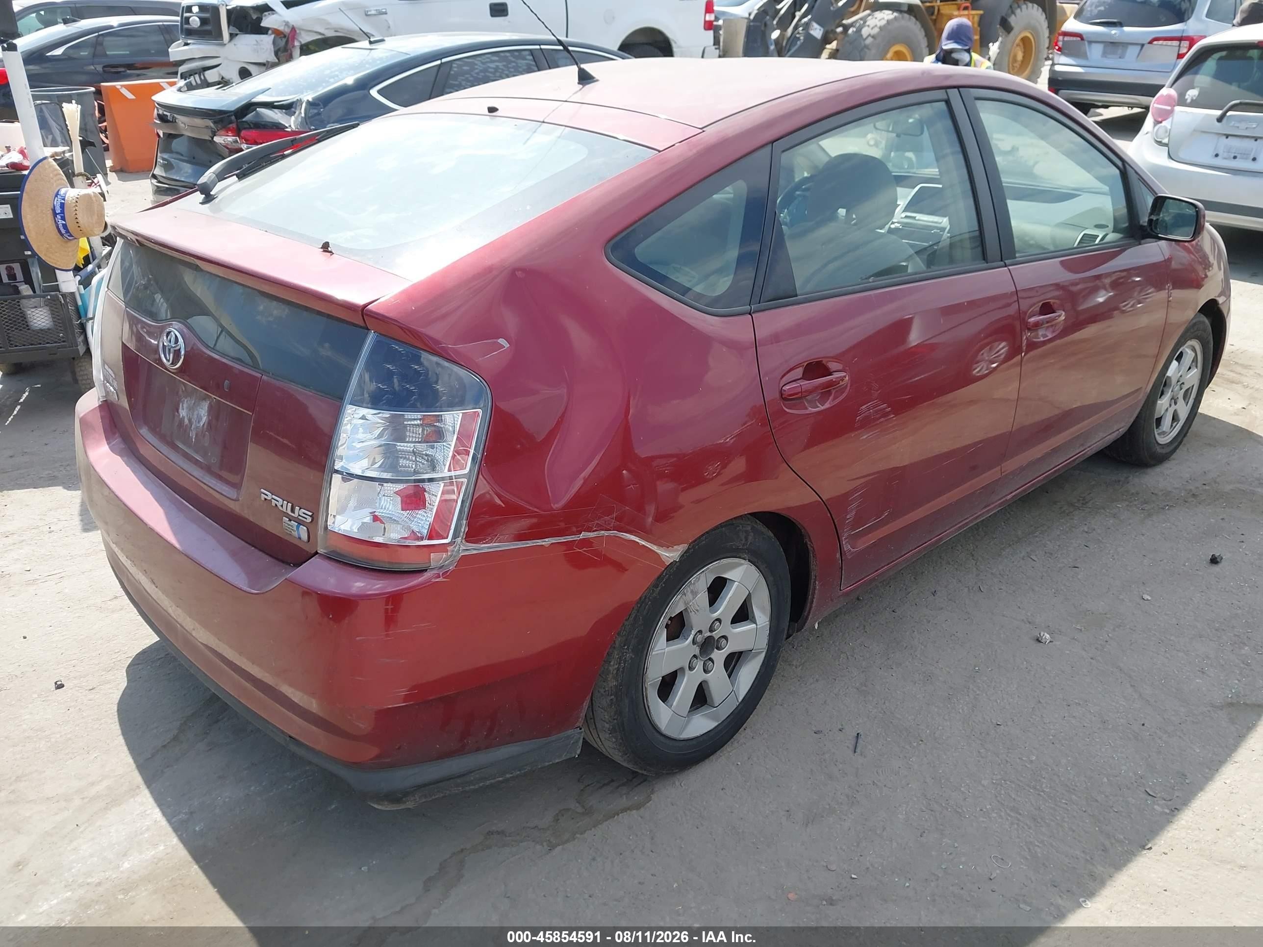 2005 Toyota Prius Бордовый vin: JTDKB20U853047512