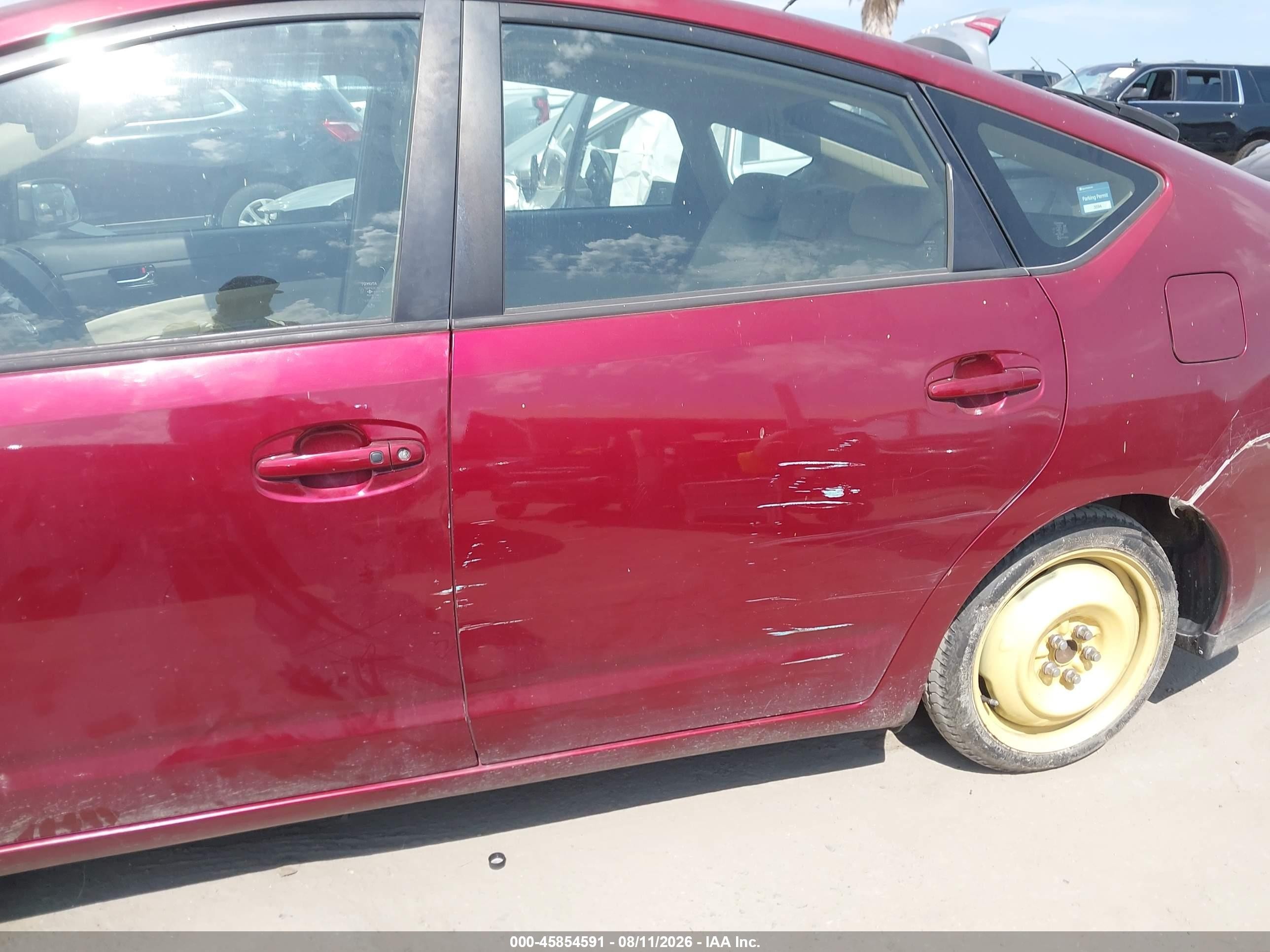 2005 Toyota Prius Бордовый vin: JTDKB20U853047512