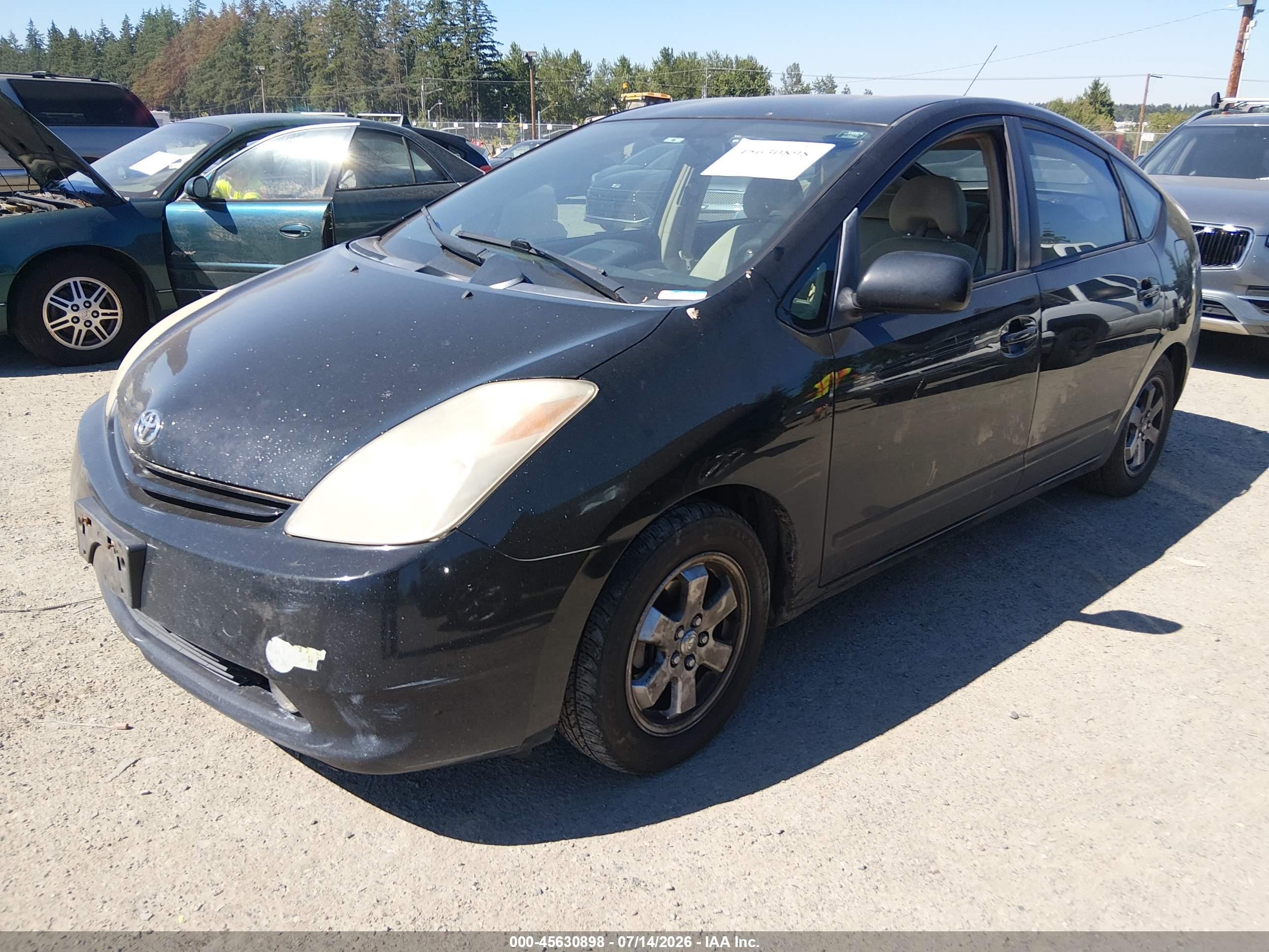 2005 Toyota Prius   Black vin: JTDKB20U853060065