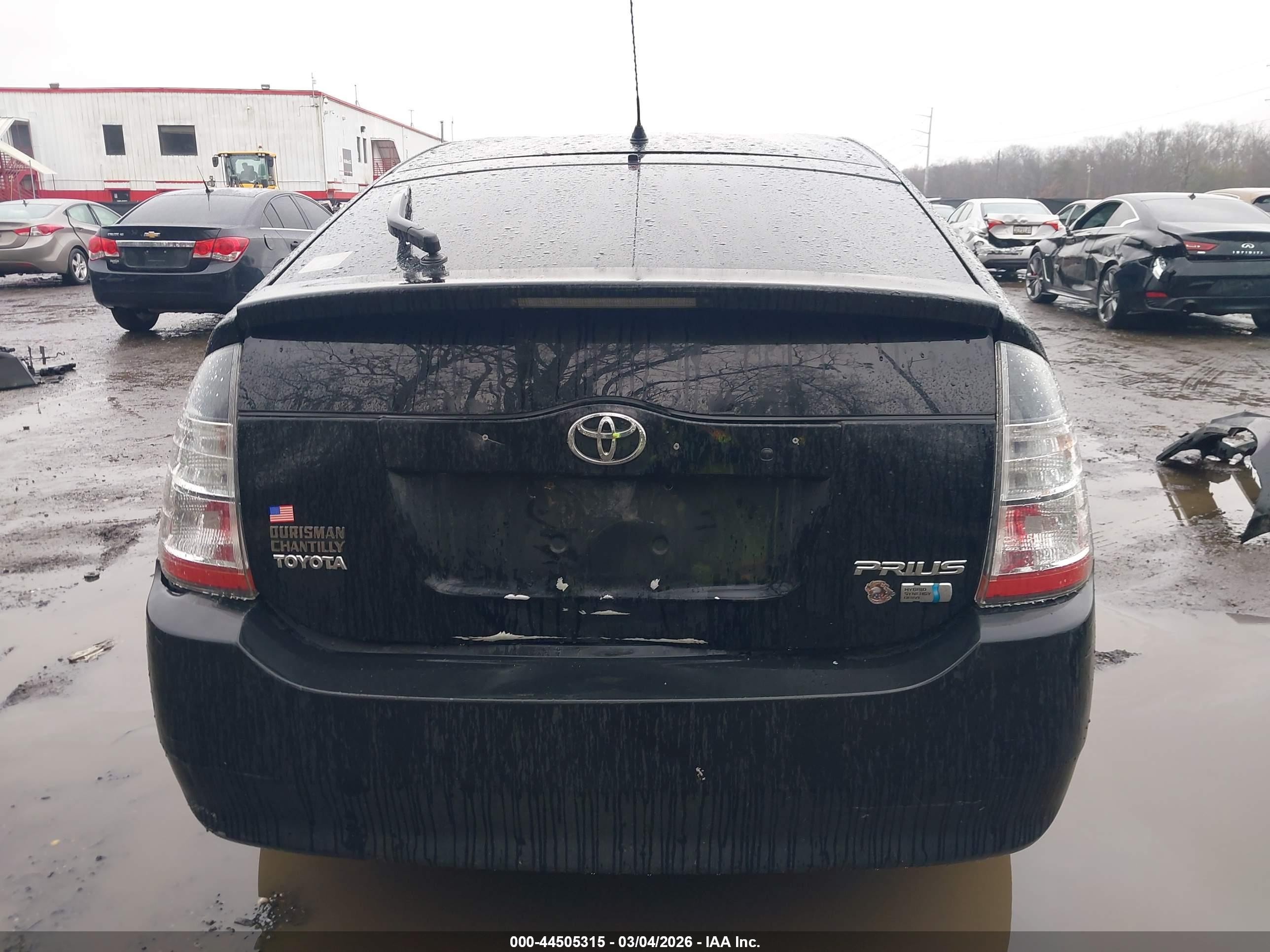 2005 Toyota Prius Black vin: JTDKB20U853107577