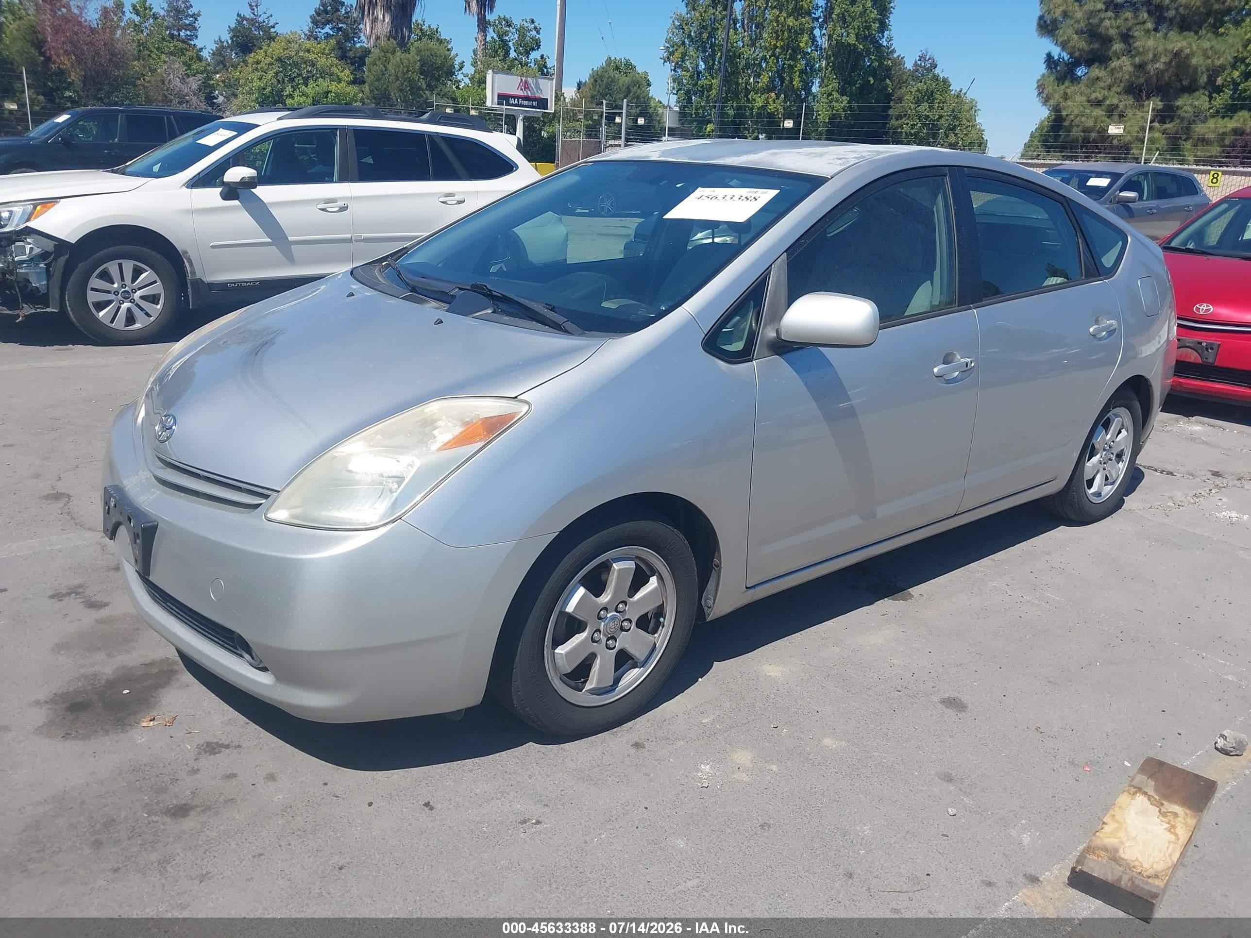 2005 Toyota Prius   Gray vin: JTDKB20U857037510
