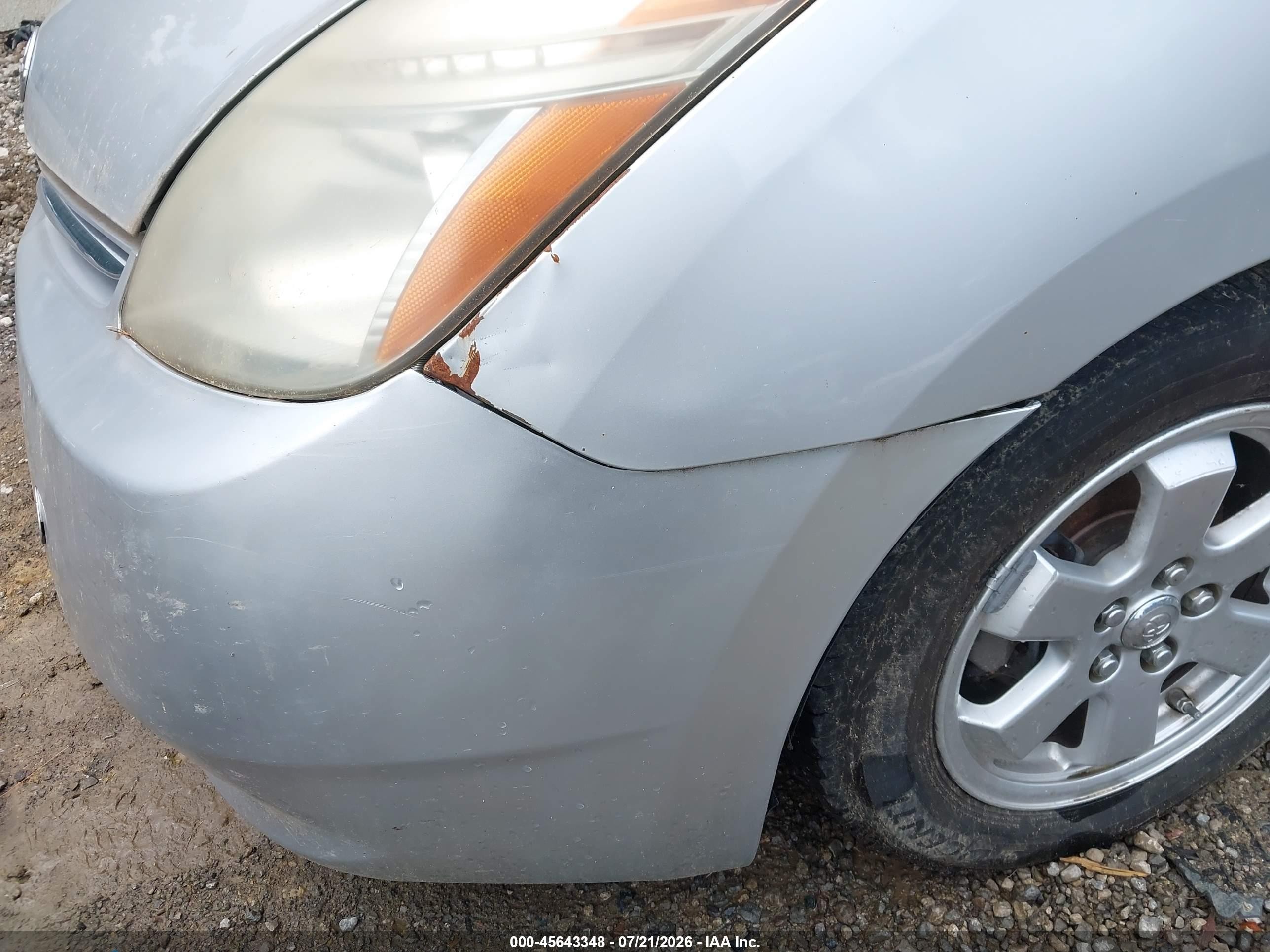 2006 Toyota Prius   Silver vin: JTDKB20U863131105