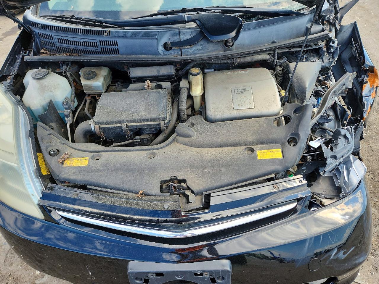 2006 Toyota Prius Base Black vin: JTDKB20U863144503