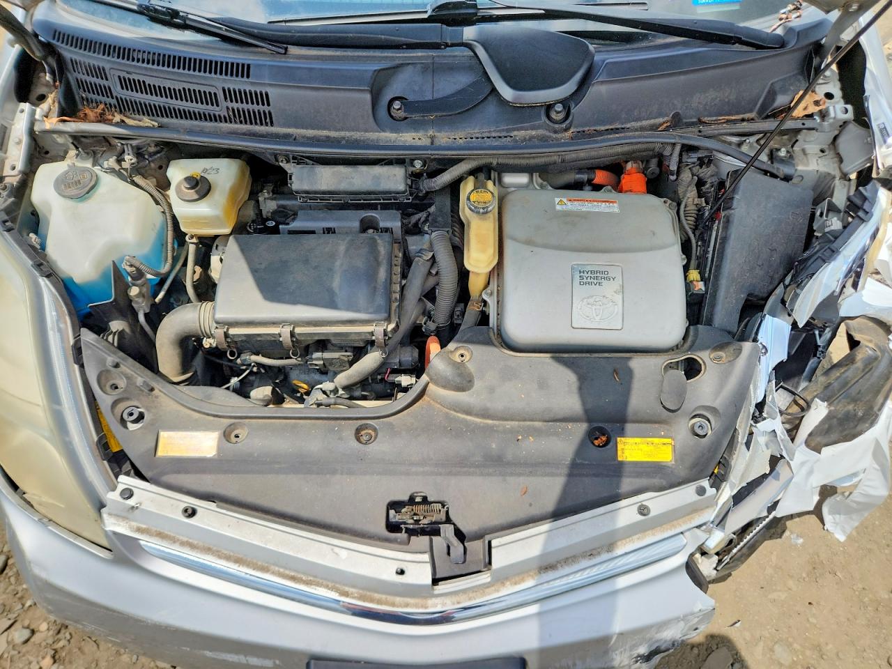 2006 Toyota Prius Base Silver vin: JTDKB20U863155372