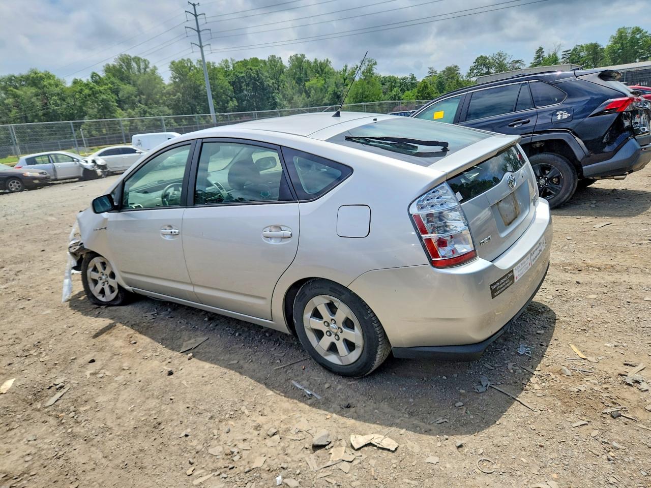 2006 Toyota Prius Base Silver vin: JTDKB20U863155372