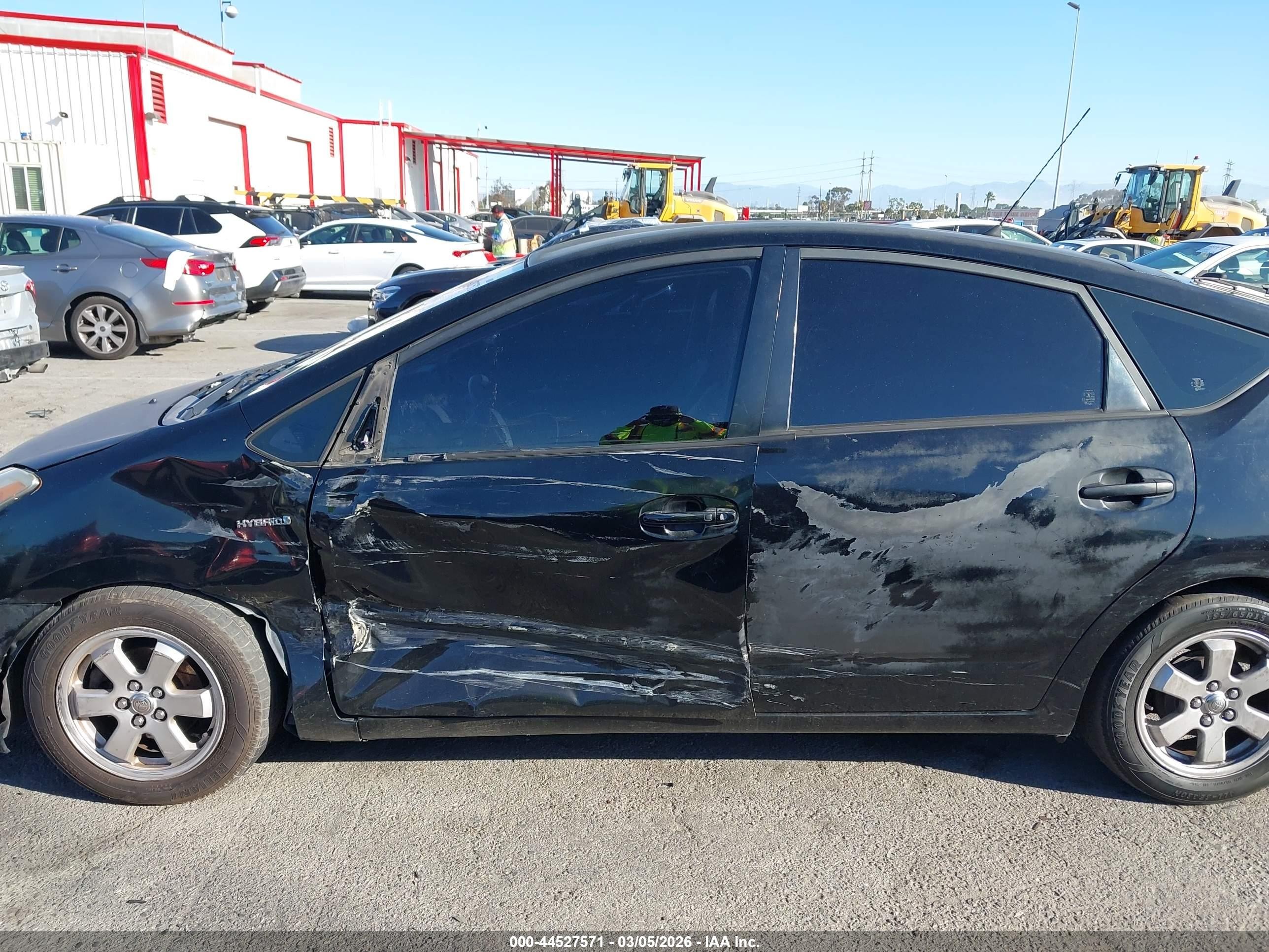 2006 Toyota Prius Black vin: JTDKB20U863182135