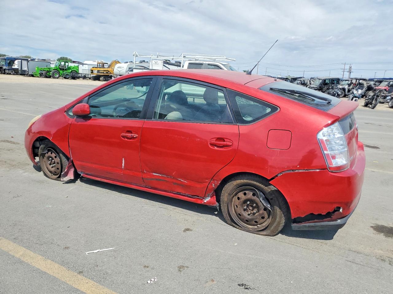 2006 Toyota Prius Base Red vin: JTDKB20U867063431
