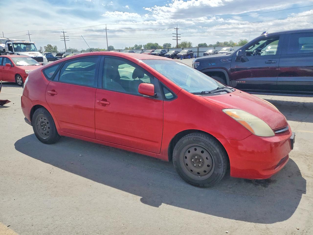 2006 Toyota Prius Base Red vin: JTDKB20U867063431