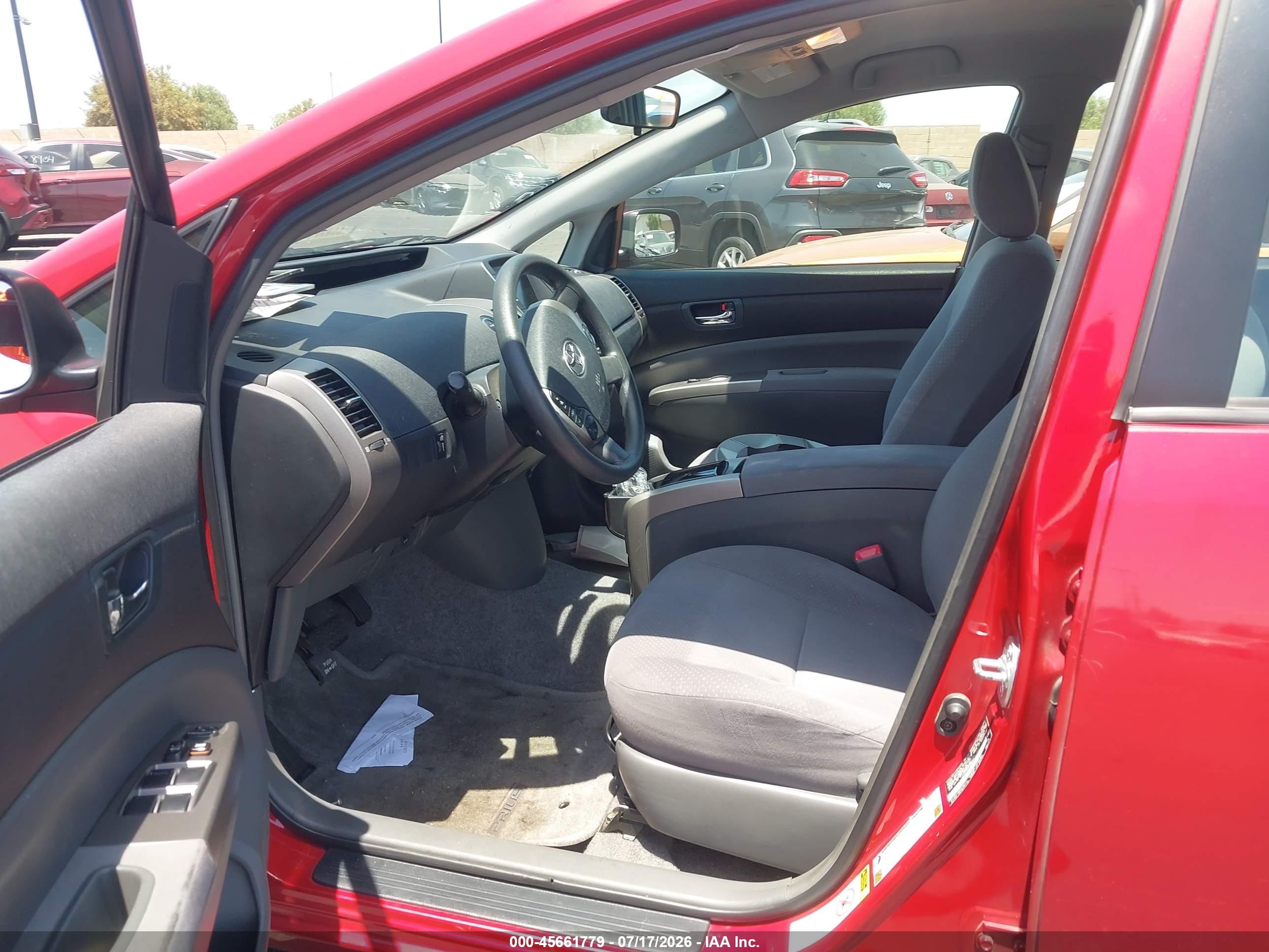 2006 Toyota Prius   Red vin: JTDKB20U867079449