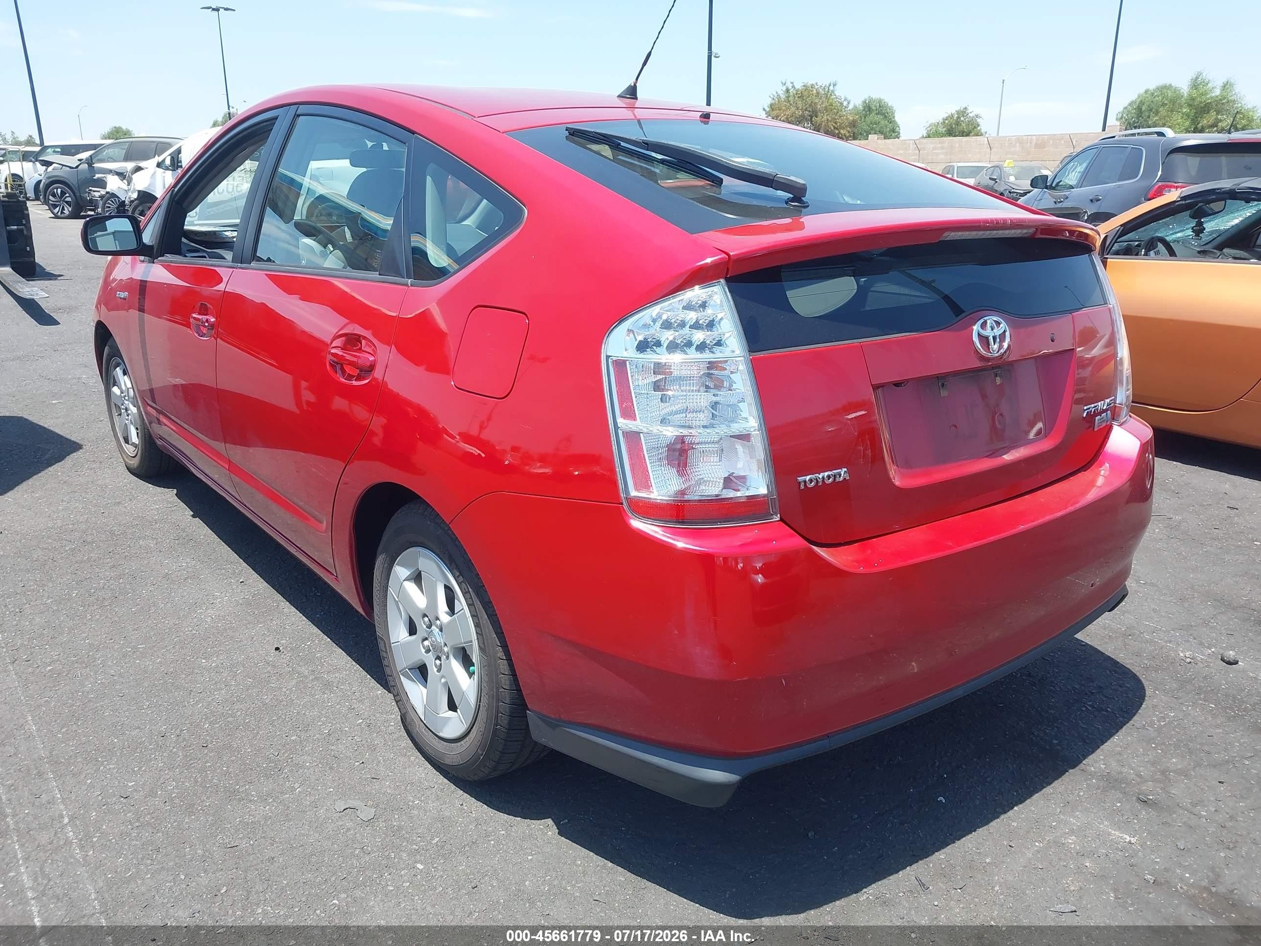 2006 Toyota Prius   Red vin: JTDKB20U867079449