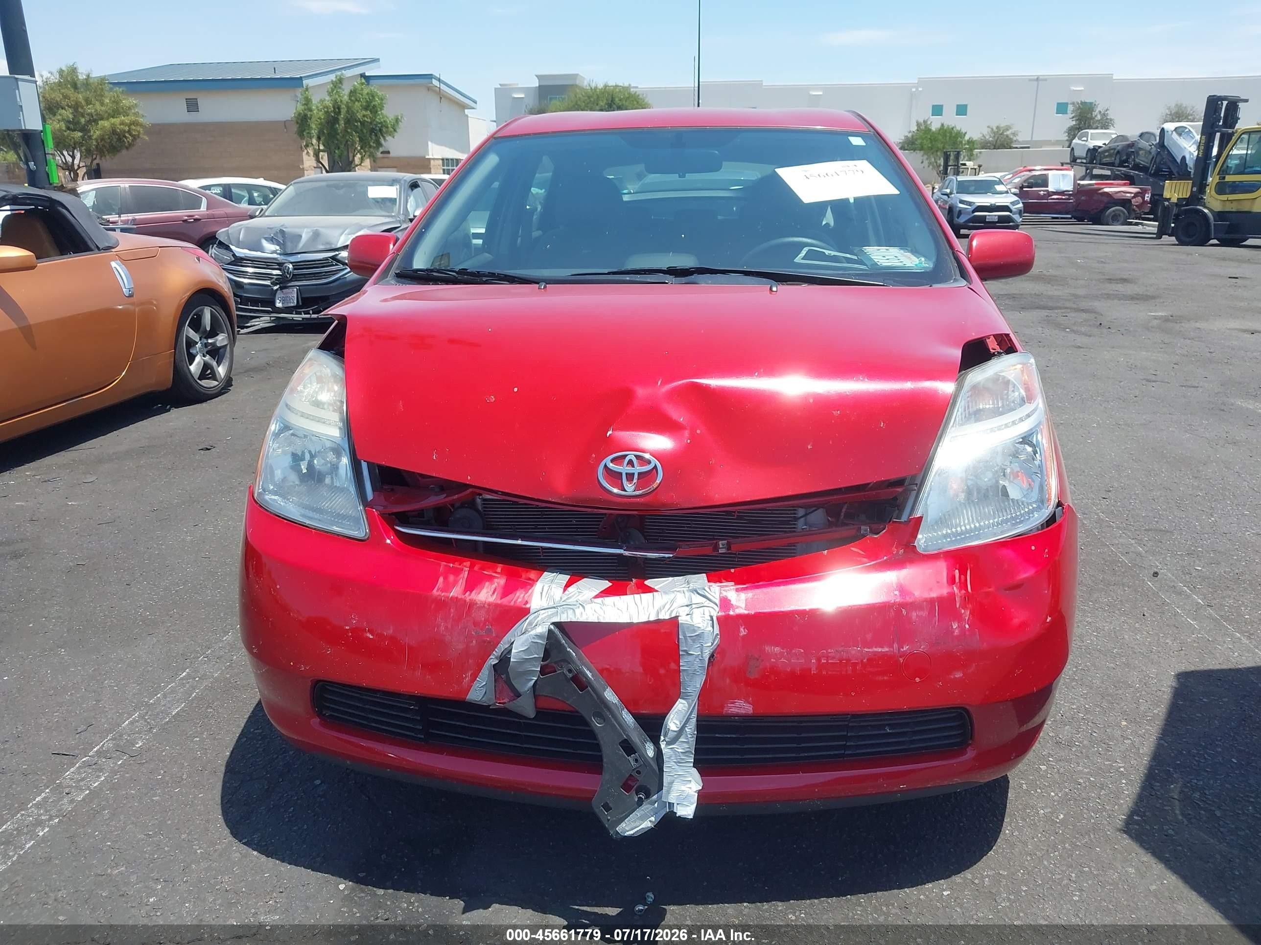 2006 Toyota Prius   Red vin: JTDKB20U867079449