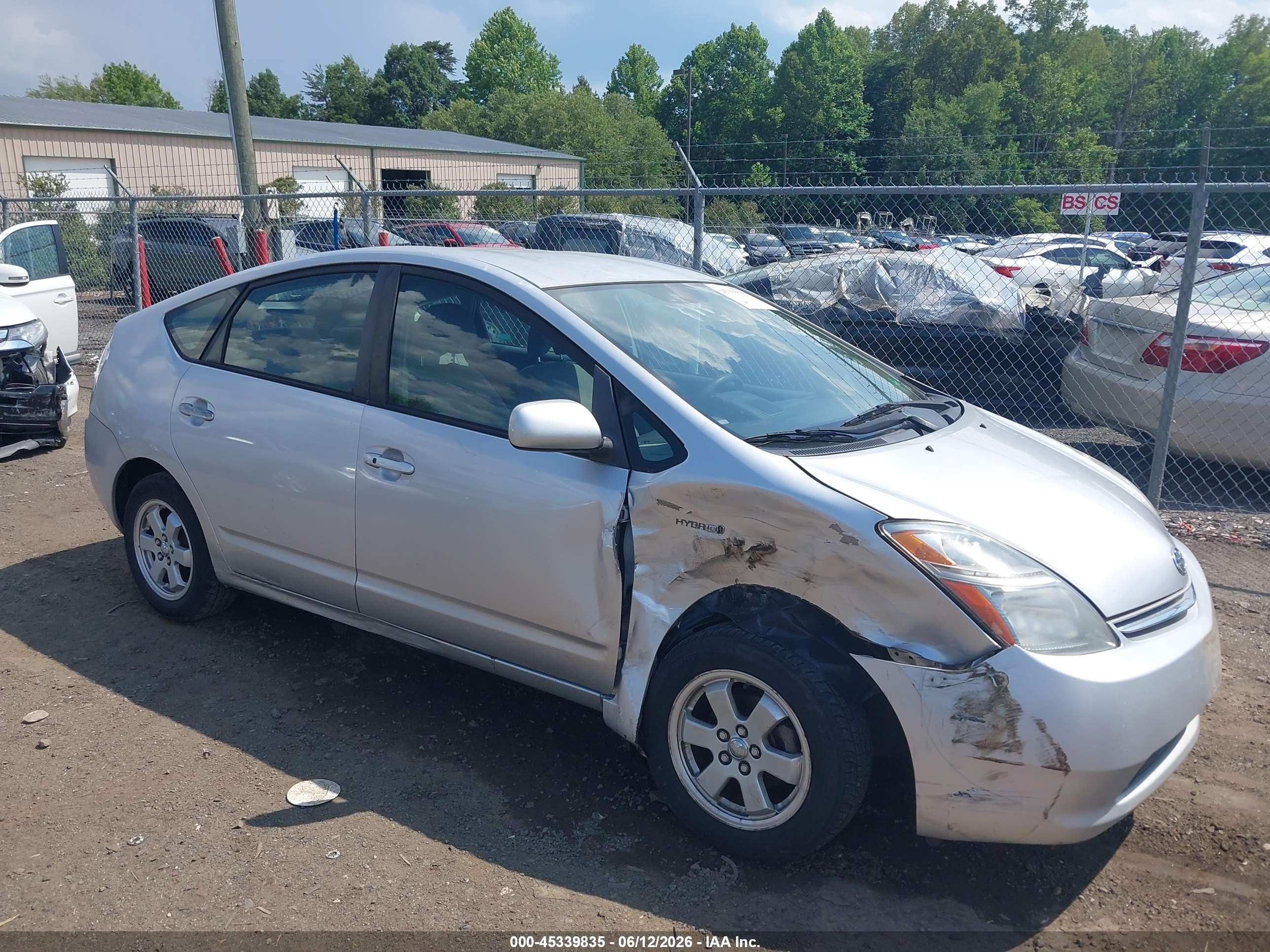 2006 Toyota Prius Silver vin: JTDKB20U867079788