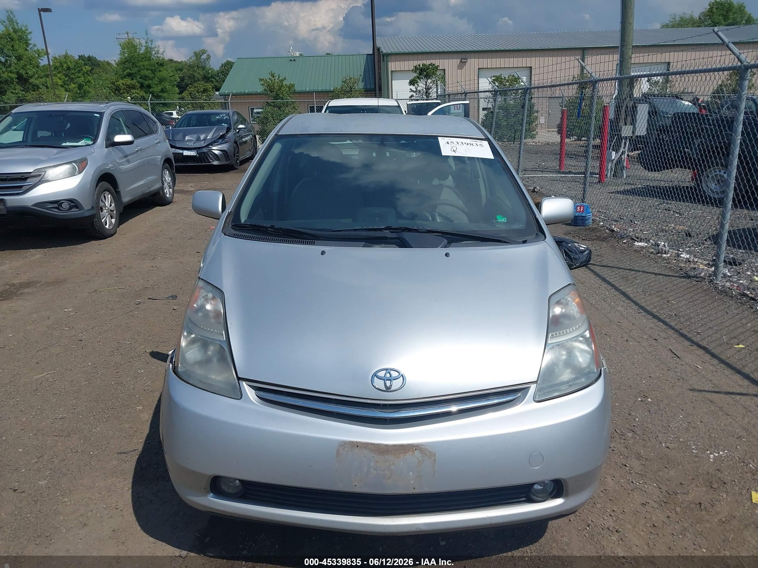 2006 Toyota Prius Silver vin: JTDKB20U867079788