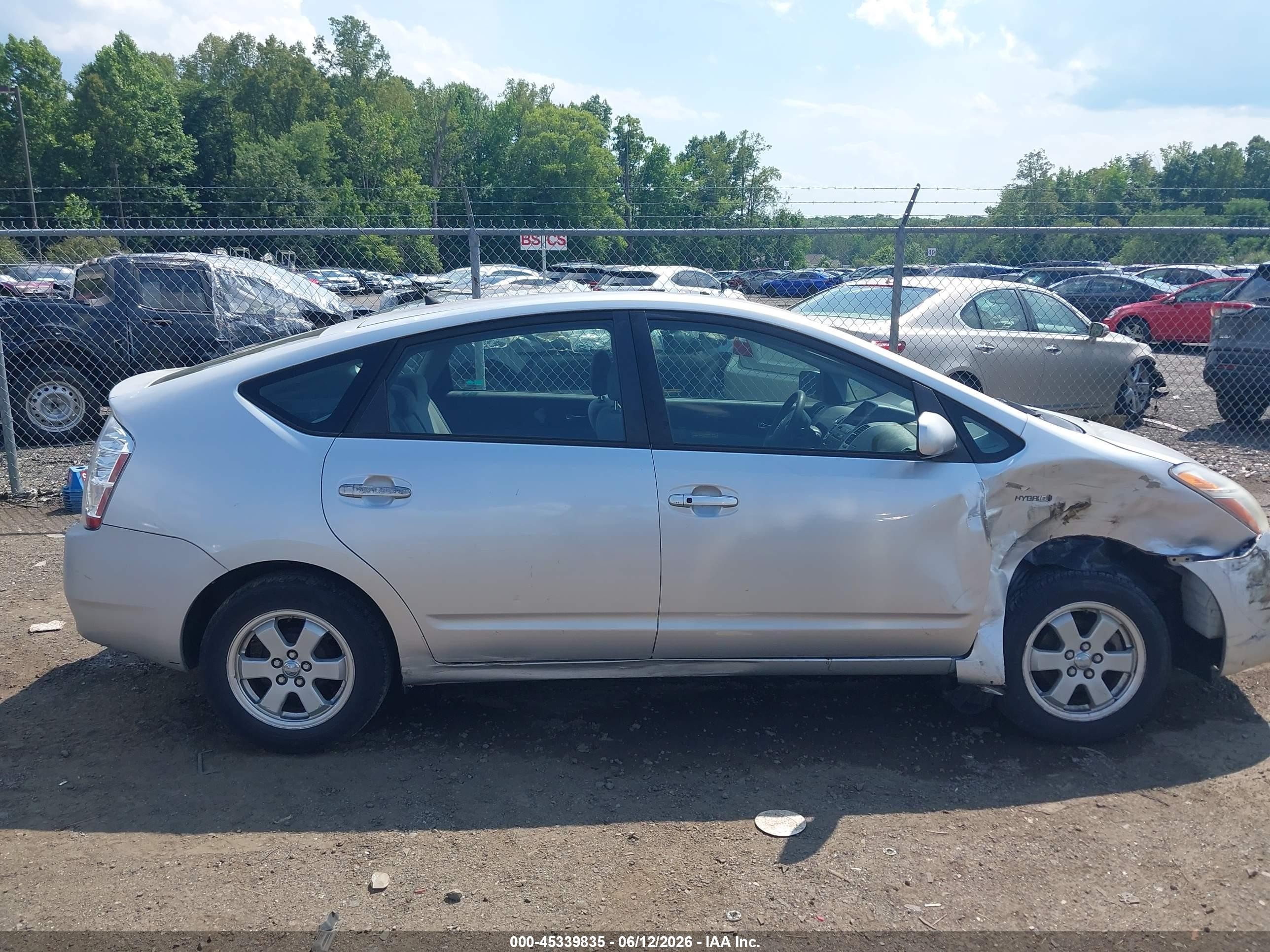2006 Toyota Prius Silver vin: JTDKB20U867079788
