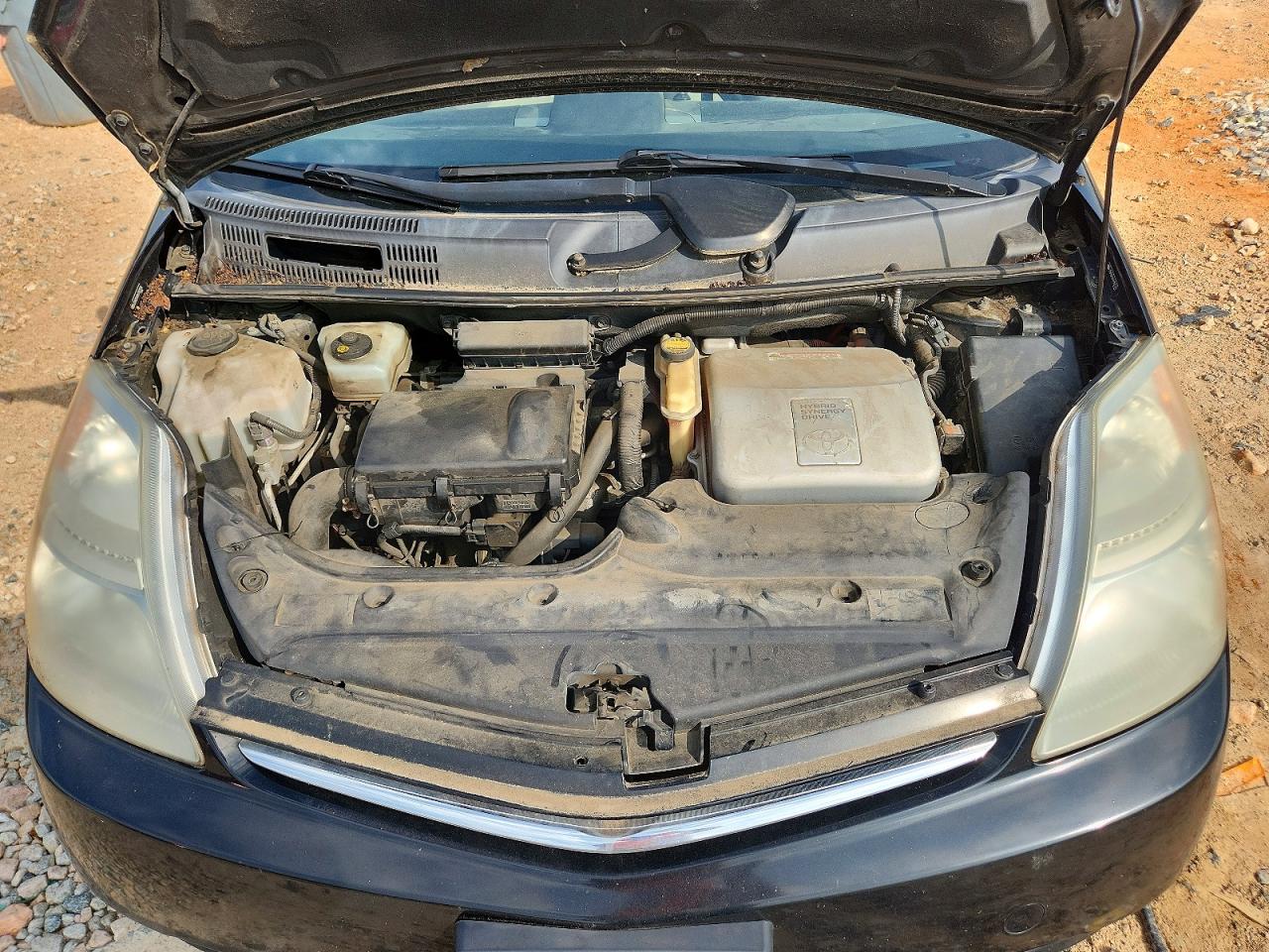 2006 Toyota Prius Base Black vin: JTDKB20U867082576