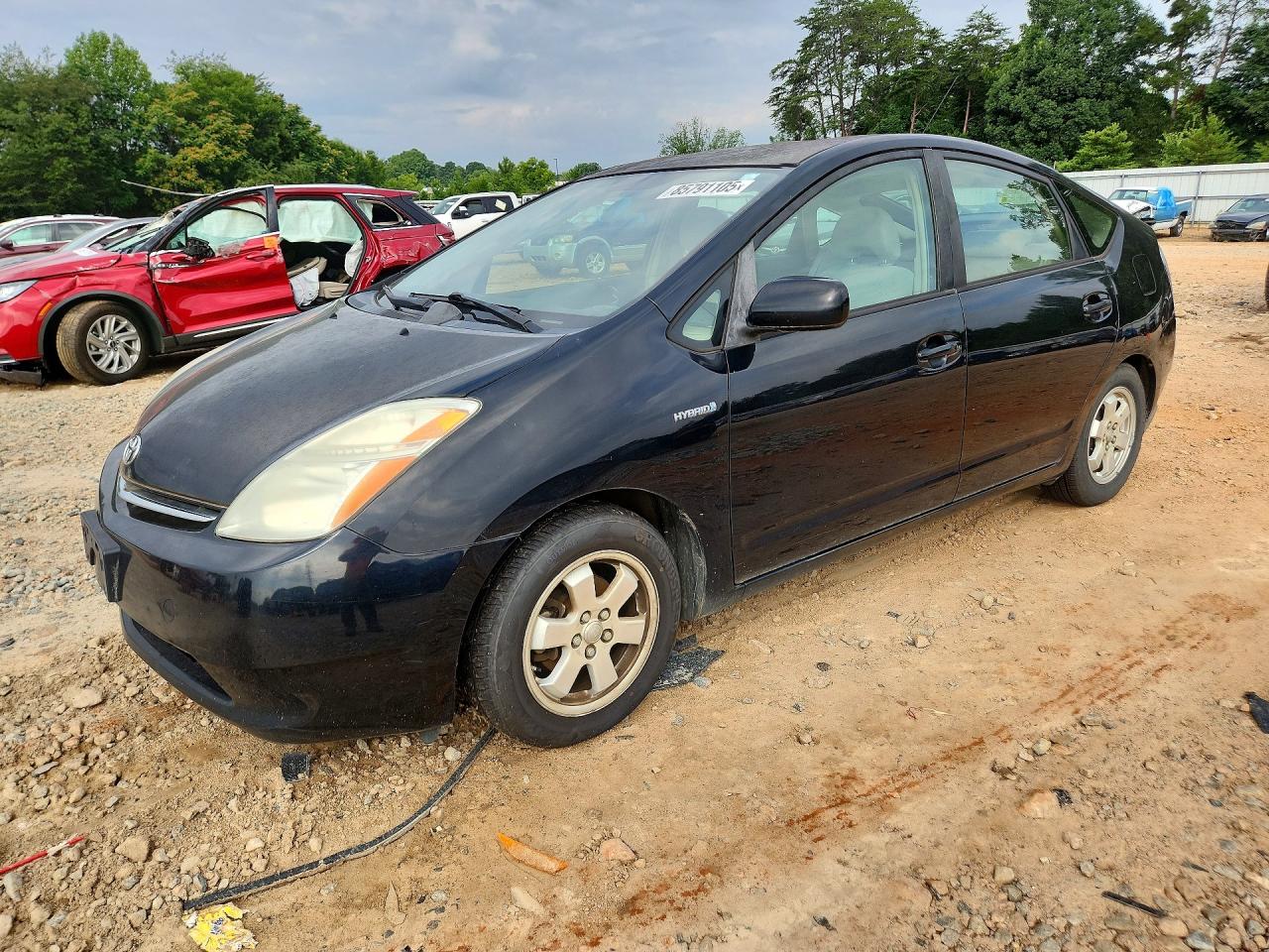 2006 Toyota Prius Base Black vin: JTDKB20U867082576