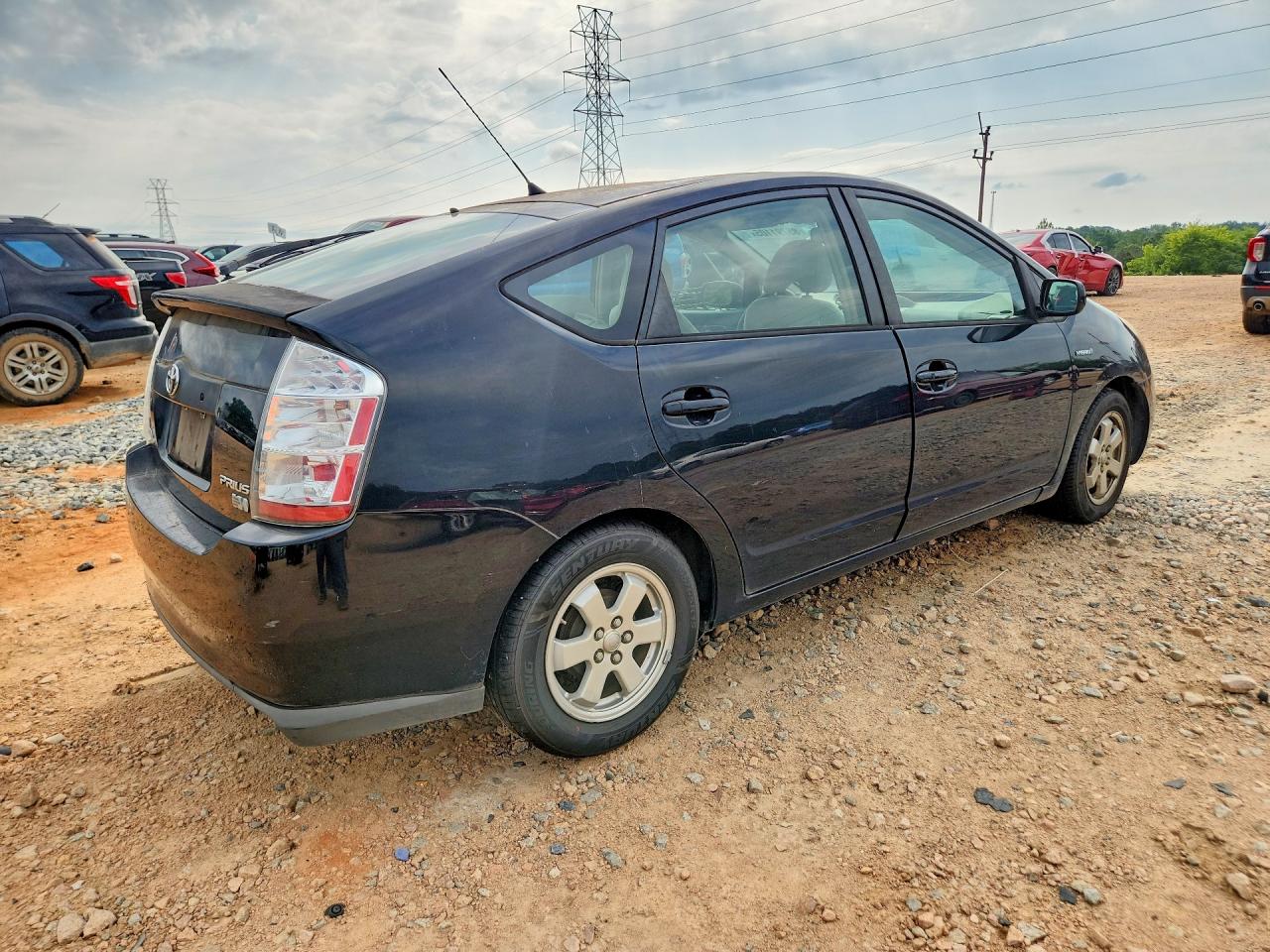 2006 Toyota Prius Base Black vin: JTDKB20U867082576