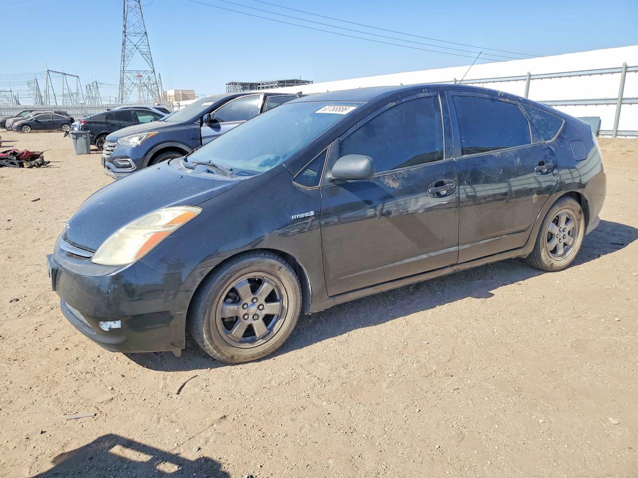 2006 Toyota Prius Base Black vin: JTDKB20U867515166