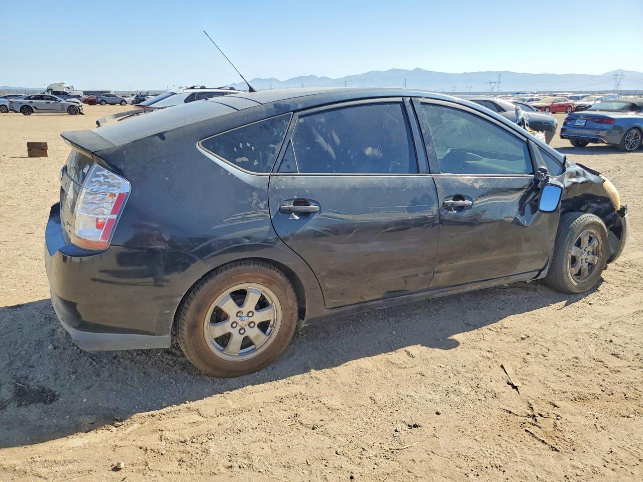 2006 Toyota Prius Base Black vin: JTDKB20U867515166