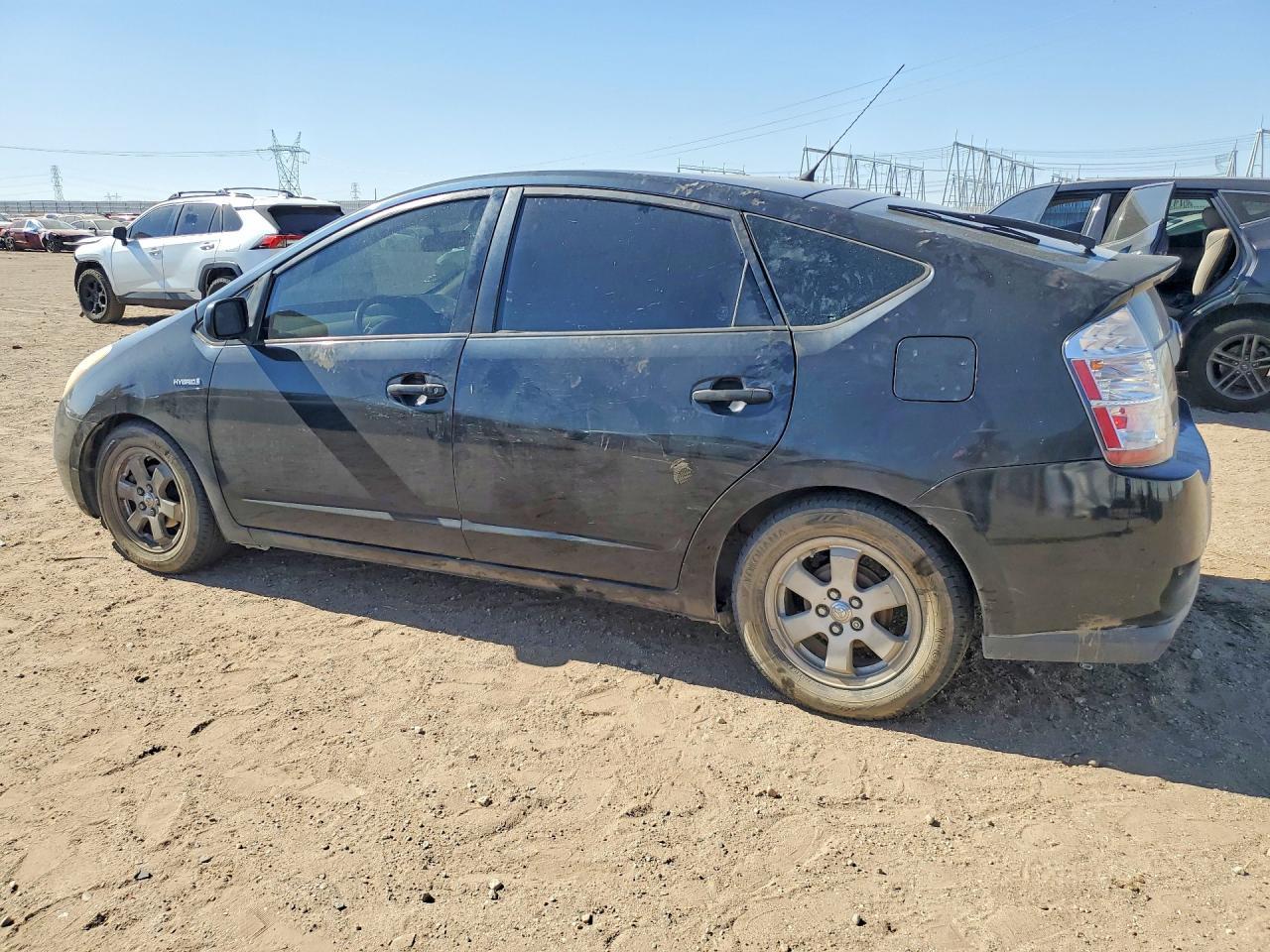 2006 Toyota Prius Base Black vin: JTDKB20U867515166