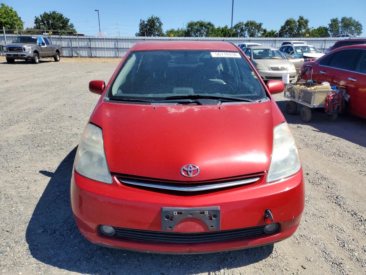 2006 Toyota Prius Base Red vin: JTDKB20U867517631