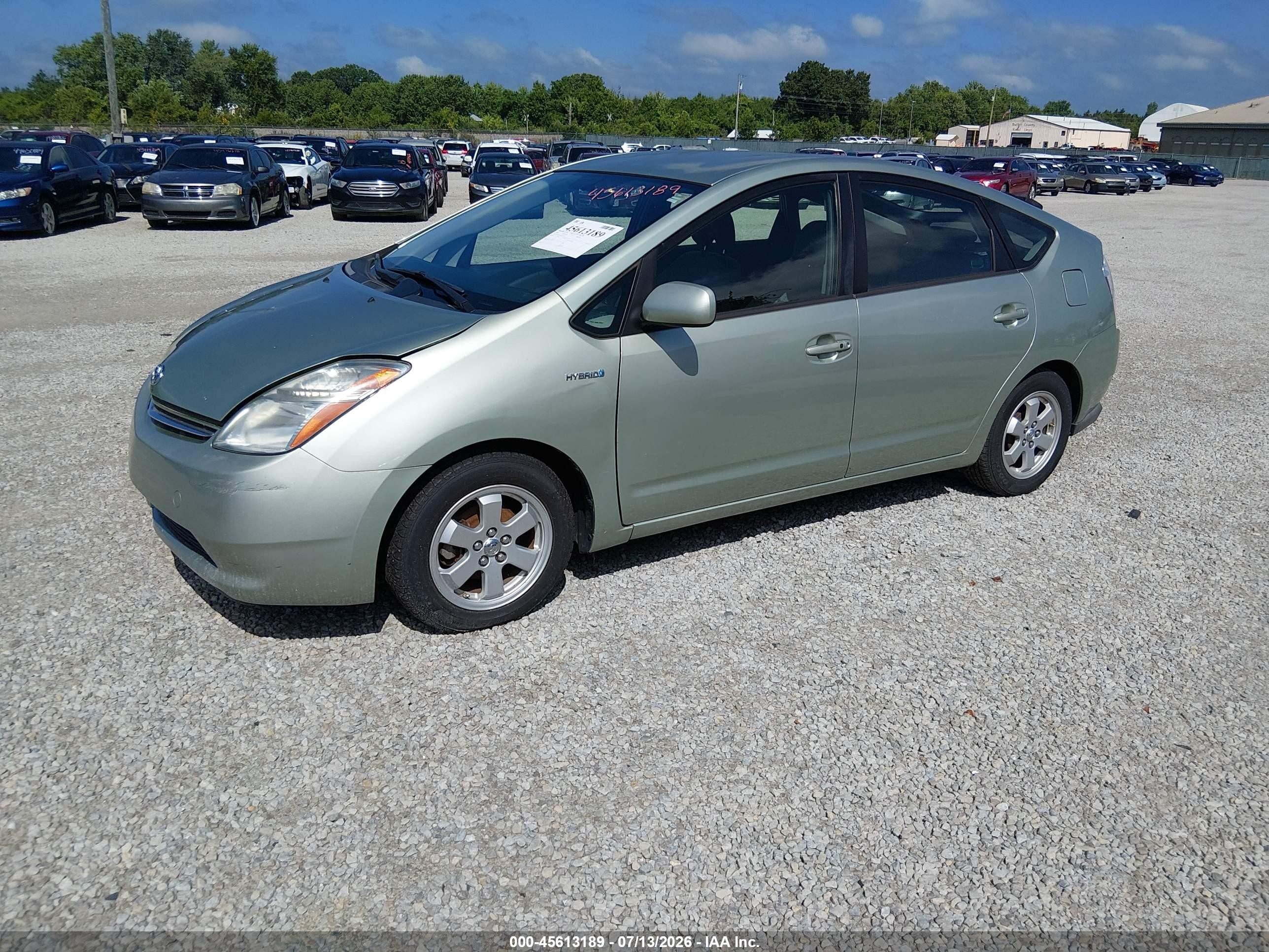 2006 Toyota Prius   Зеленый vin: JTDKB20U867520710