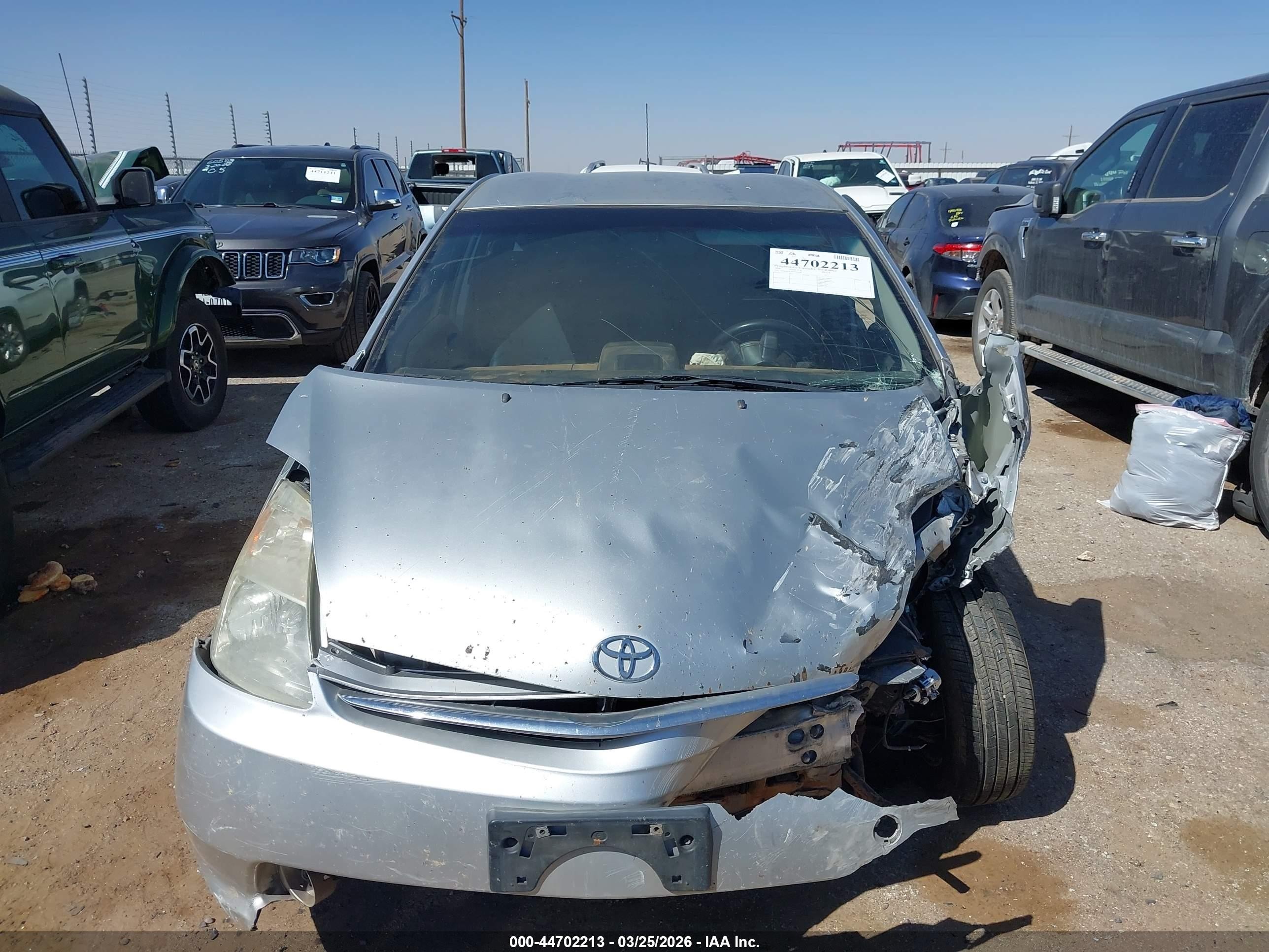 2006 Toyota Prius   Silver vin: JTDKB20U867533649