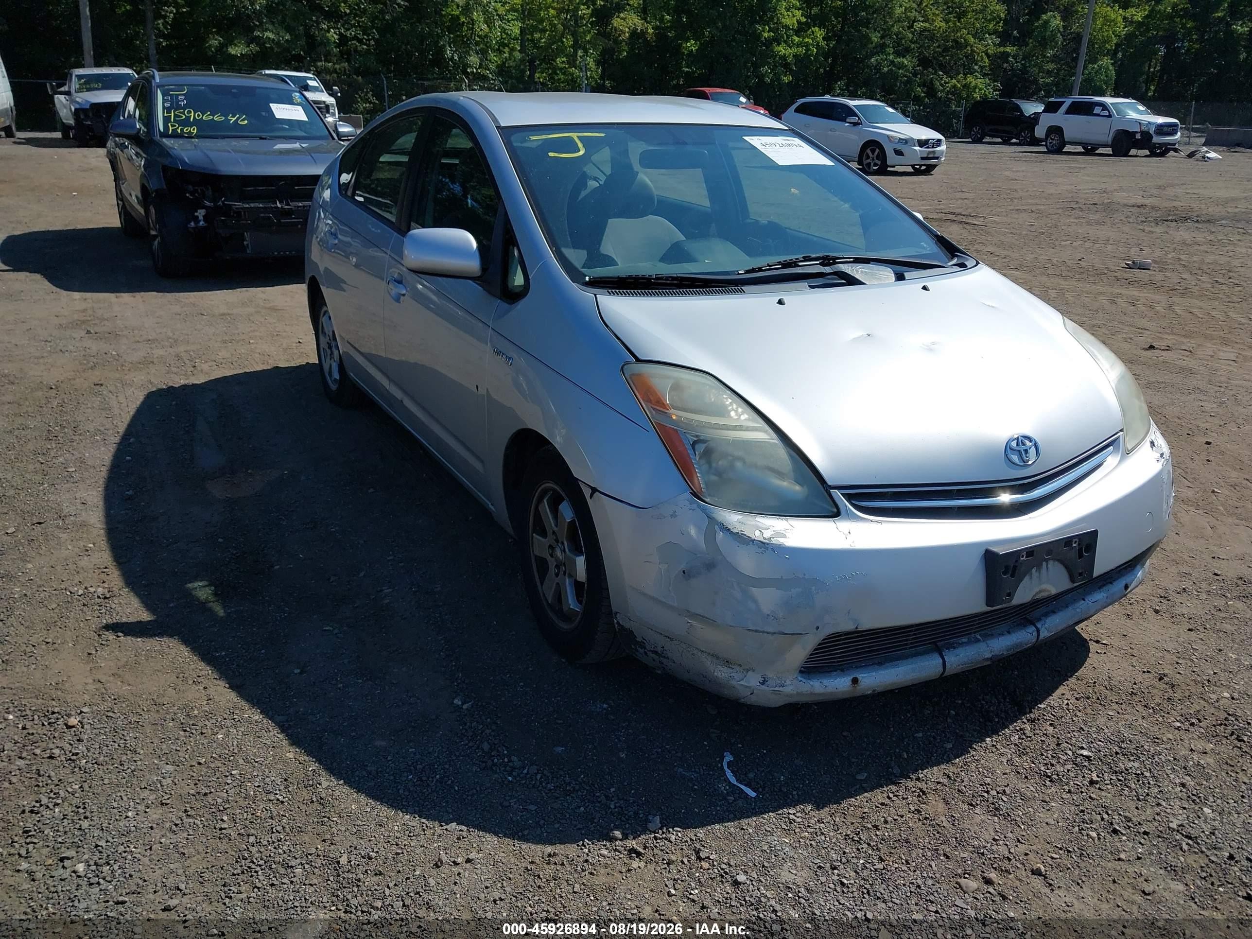 2006 Toyota Prius   Silver vin: JTDKB20U867542495