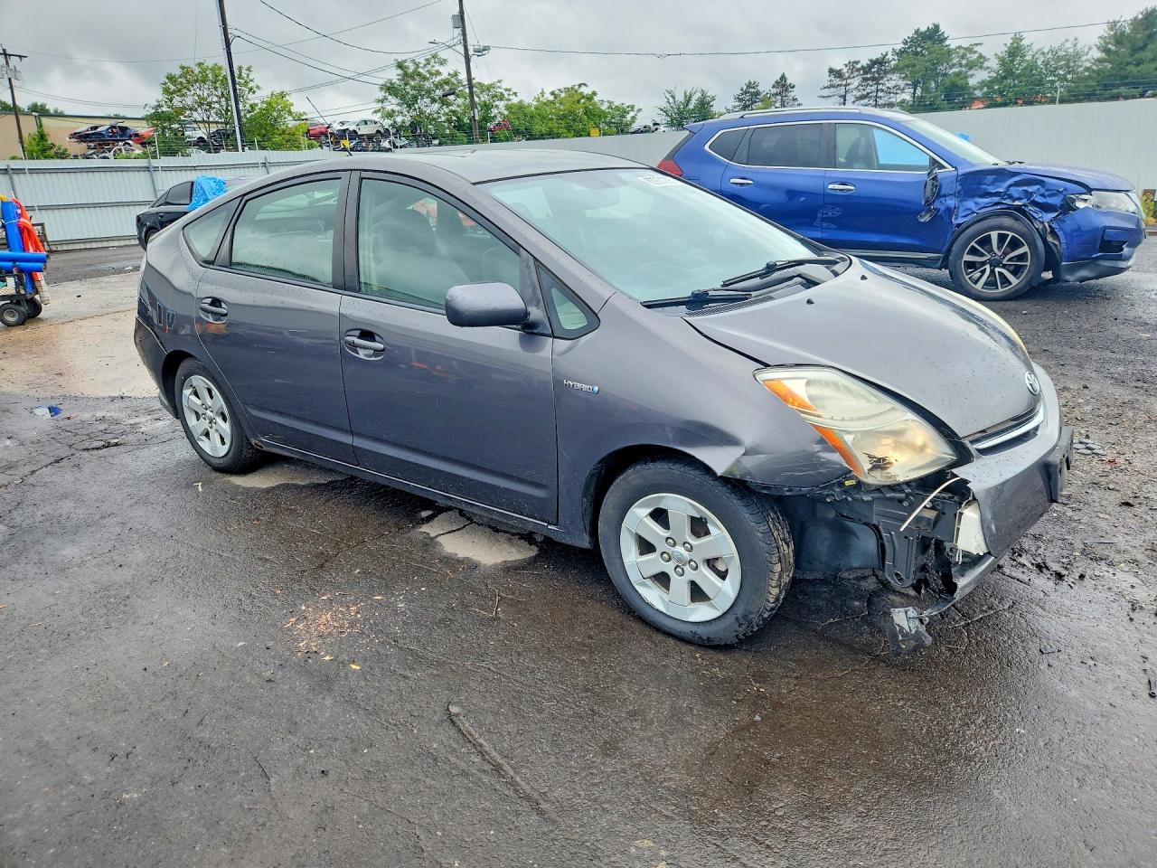 2007 Toyota Prius Base Gray vin: JTDKB20U873238883