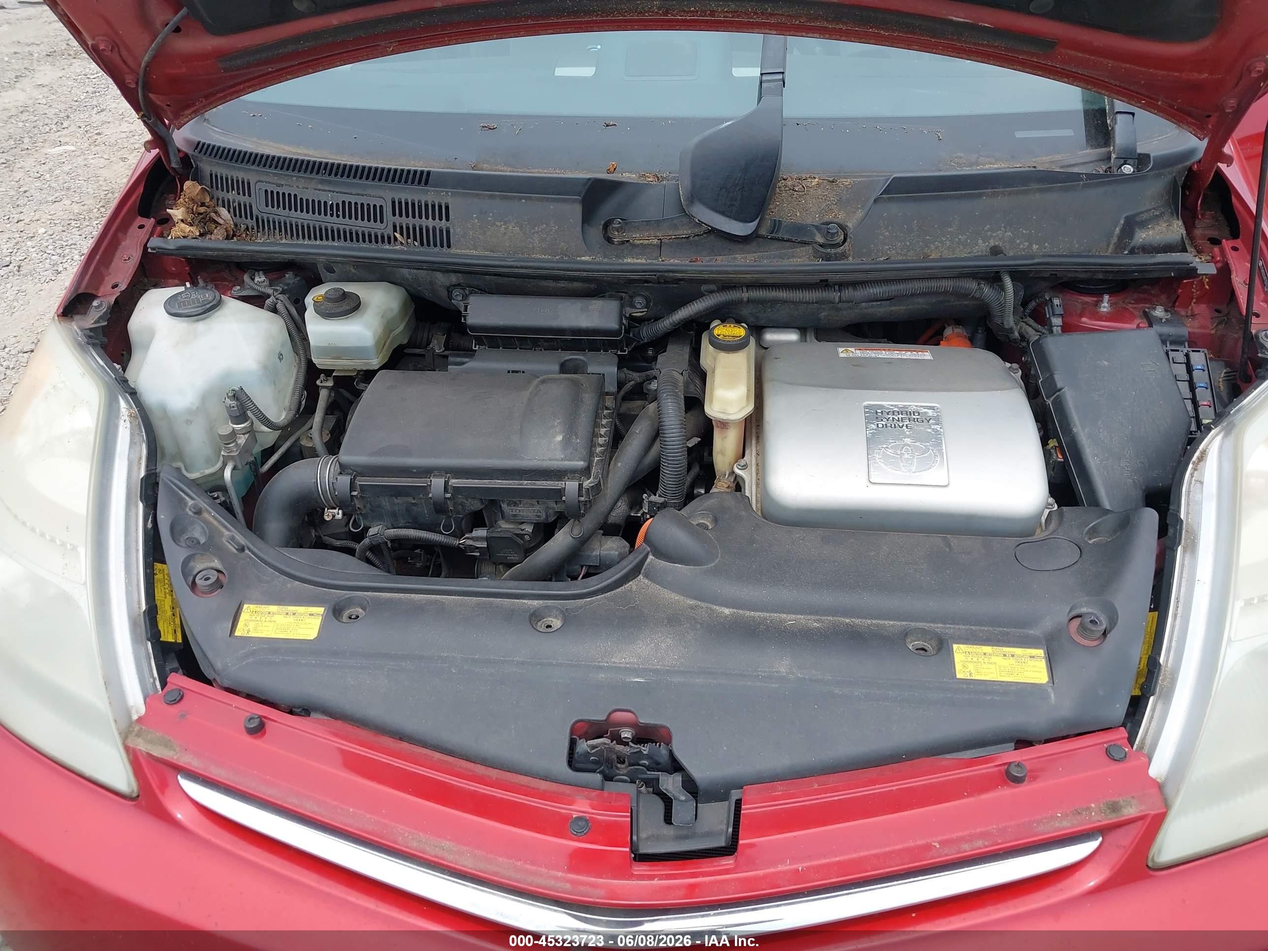 2007 Toyota Prius   Red vin: JTDKB20U873263136