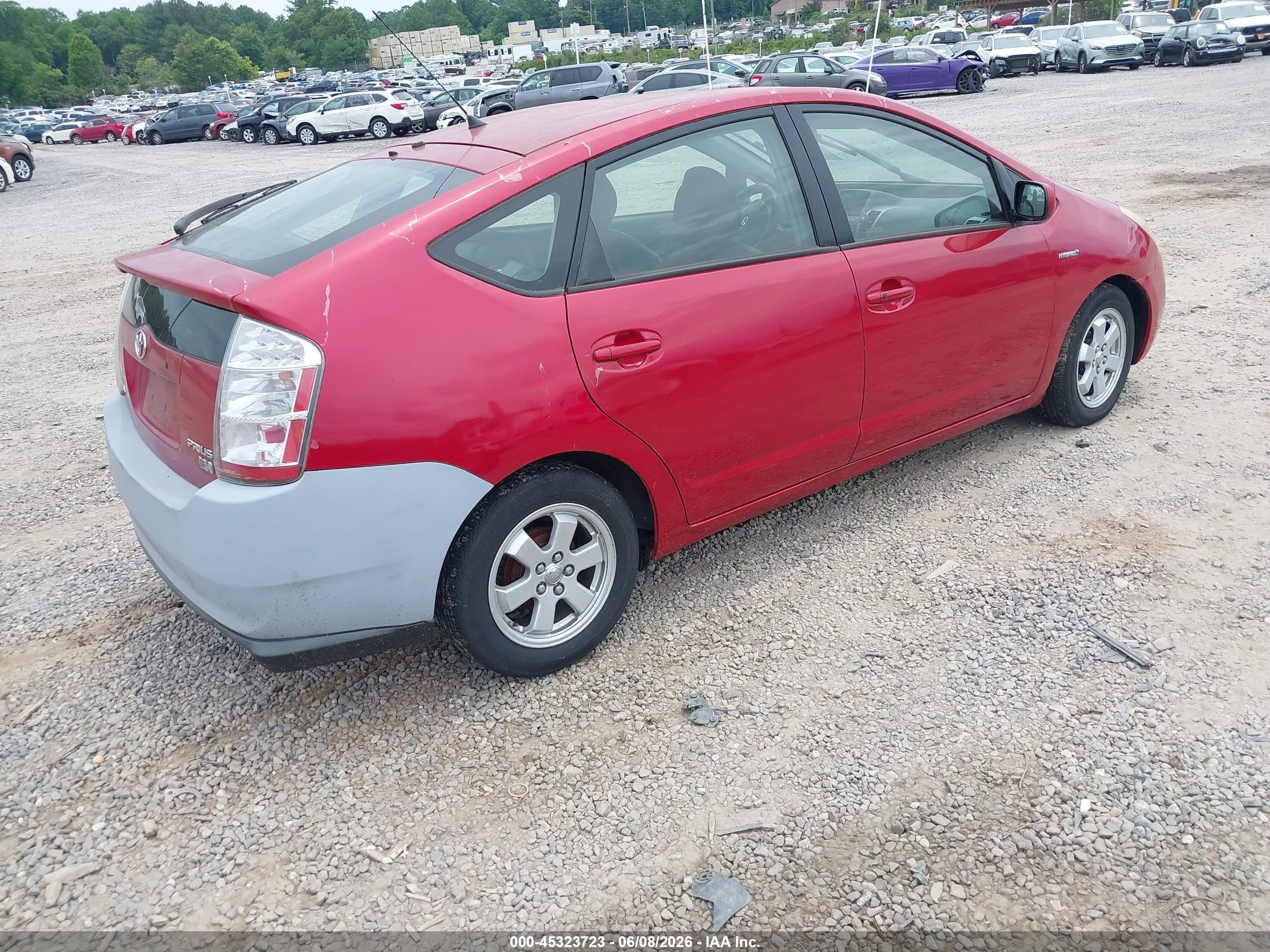 2007 Toyota Prius   Red vin: JTDKB20U873263136